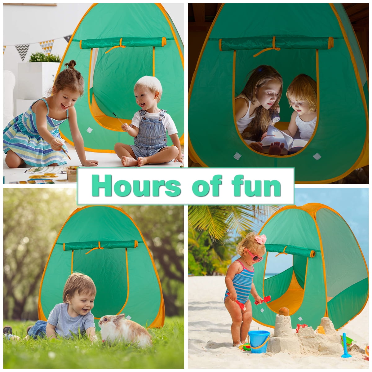 UNIH Sand and Water Table with Play Tents for Boys Girls Ages 2 3 4 5 - Image 3