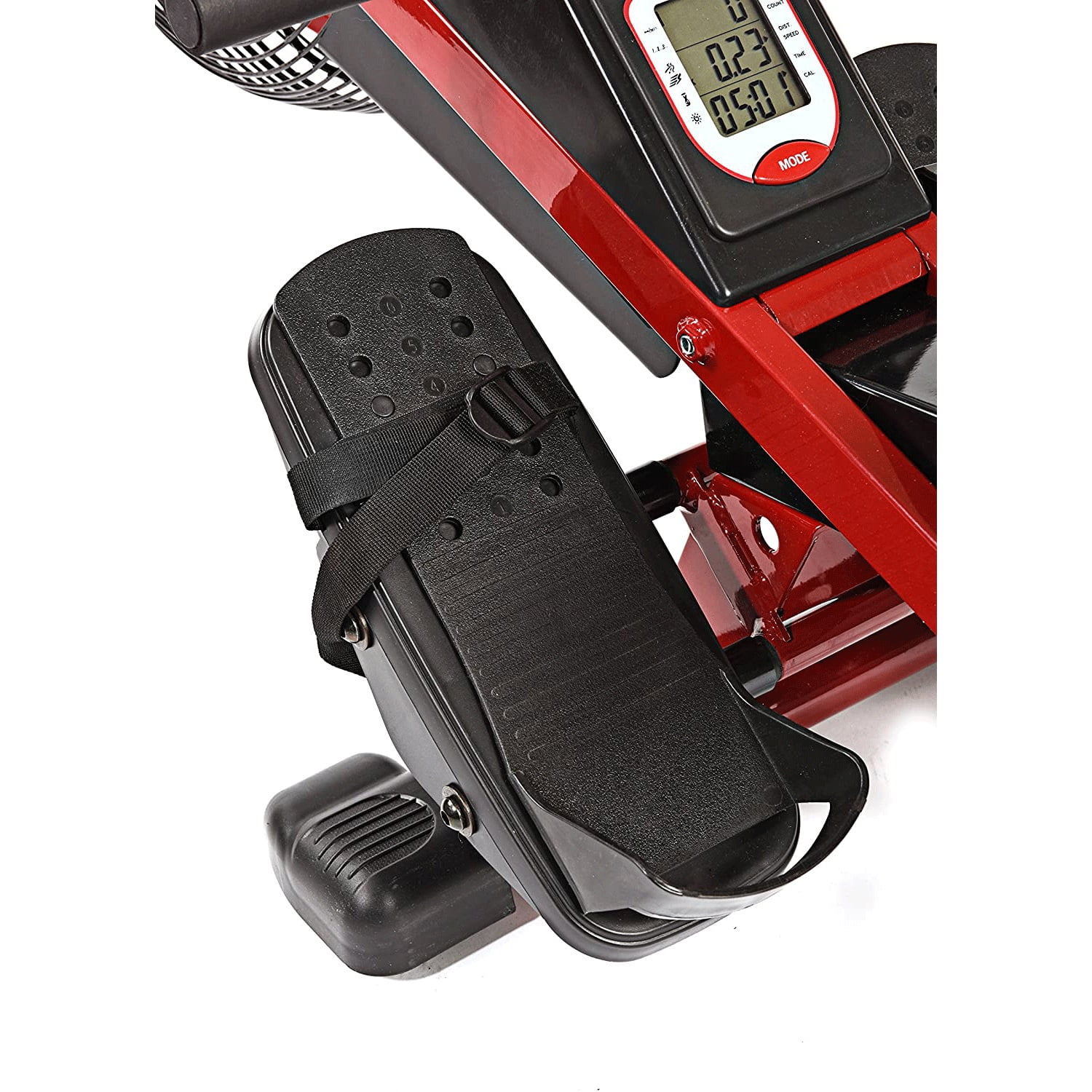 Stamina Exercise Foldable X Air Rower Rowing Machine w/ LCD Display, Red - Image 4