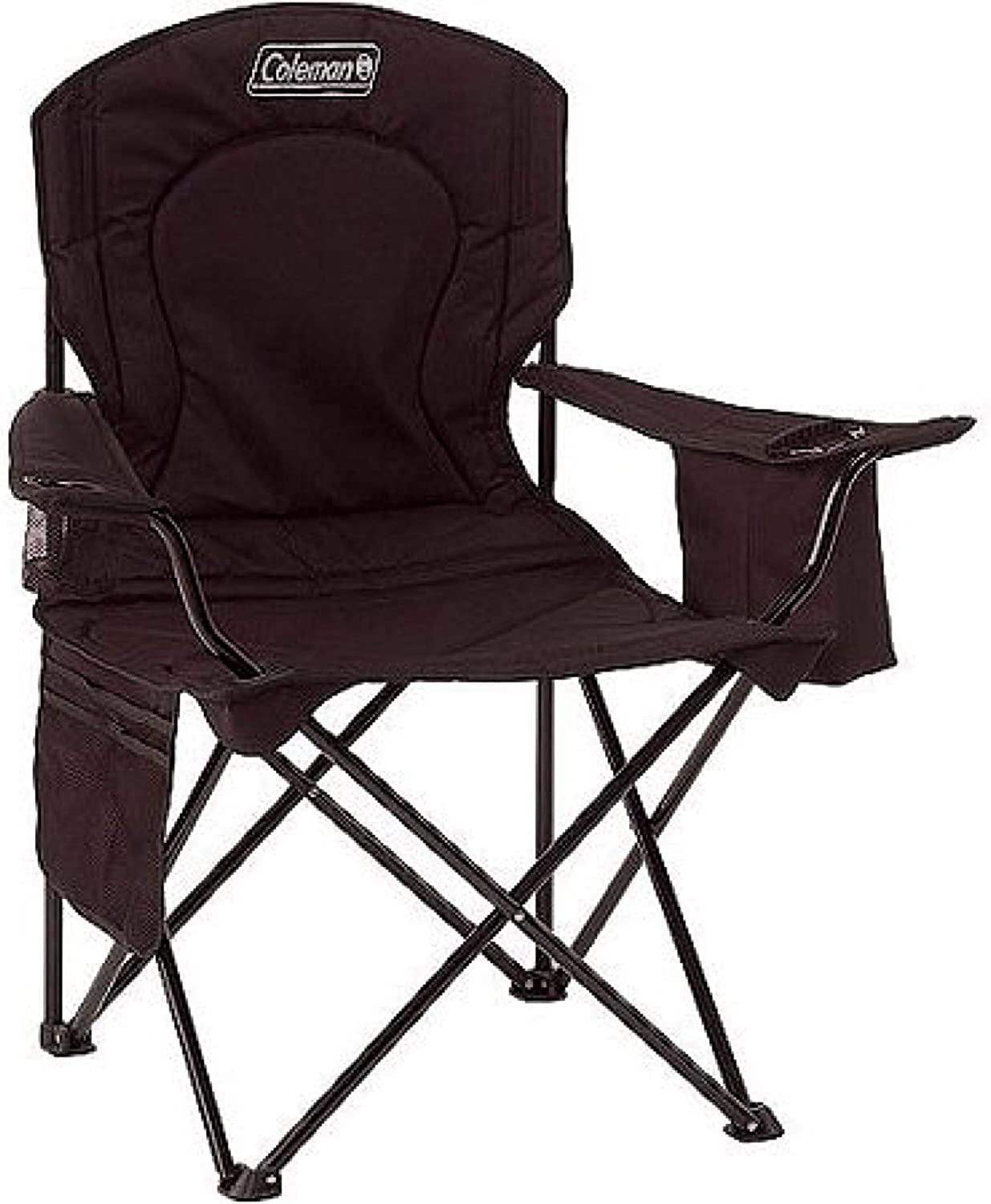 Coleman Portable Camping Chair with 4-Can Cooler, Fully Cushioned Seat and Back with Side Pocket and Cup Holder, Carry Bag Included, Collapsible Chair for Camping, Tailgates, Beach, and Sports - Image 6