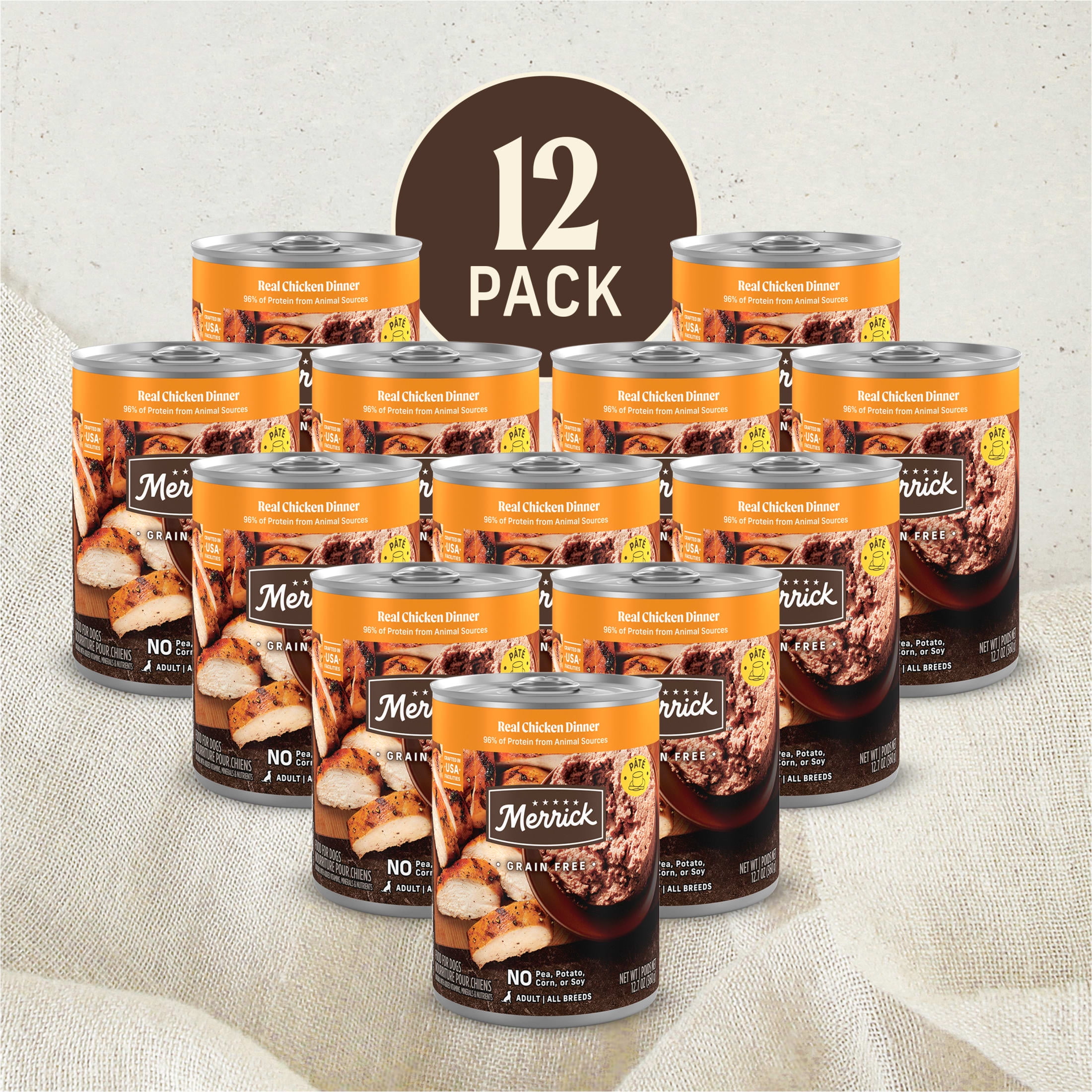 Merrick Backcountry Real Chicken Wet Dog Food Variety Pack, Grain Free, 12.7 oz (12 Pack) - Image 8