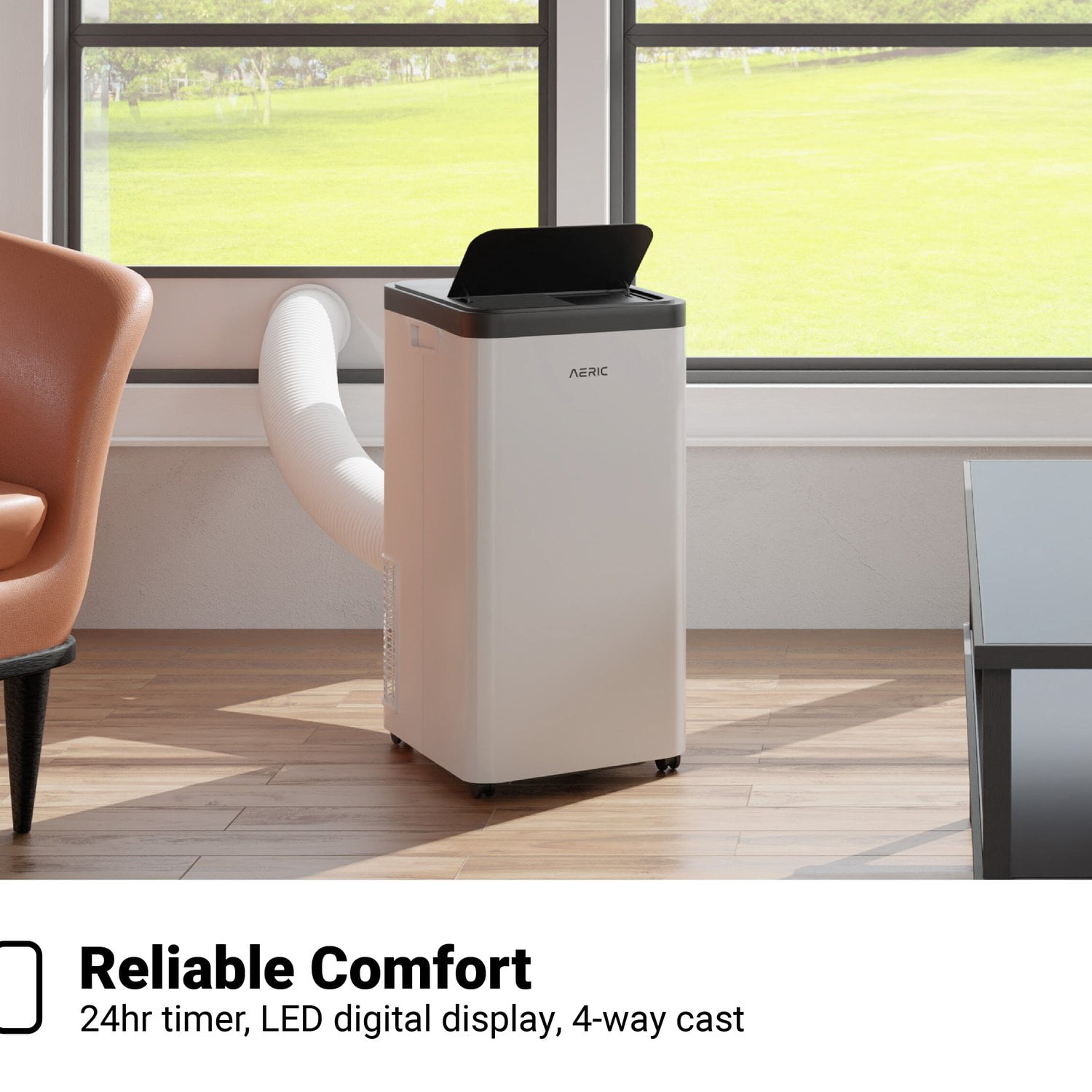 Aeric 10,000 BTU SACC (14,000 BTU ASHRAE) Portable Air Conditioner with Heat, AERP101HAW - Image 8