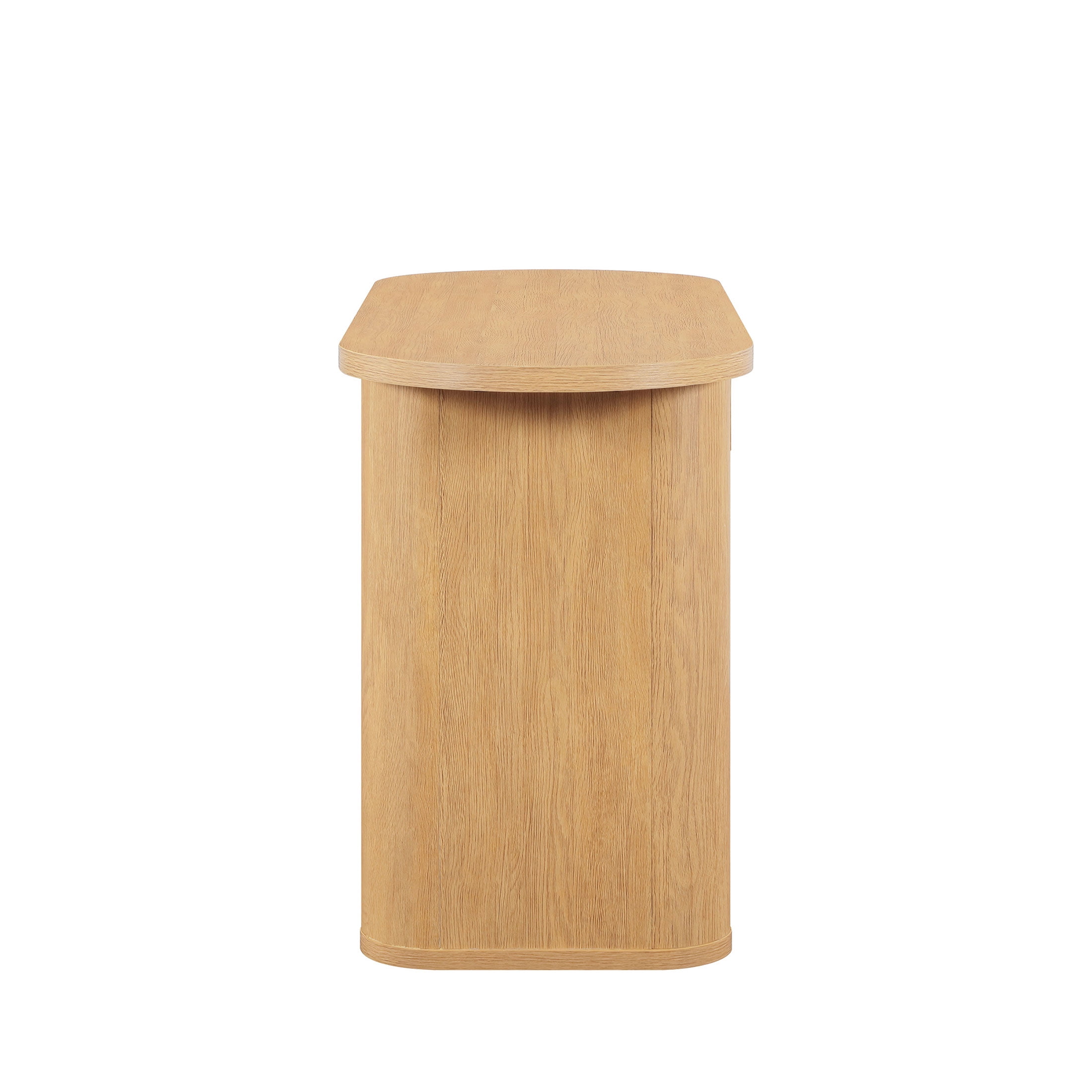 Better Homes & Gardens Juliet Oval Writing Desk, Light Honey Finish - Image 10