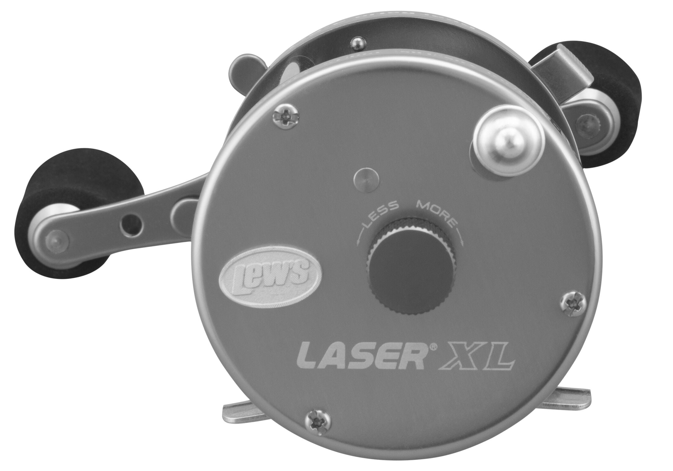 Lew's Laser XL Baitcast Fishing Reel, Size 60 Reel, Silver - Image 2
