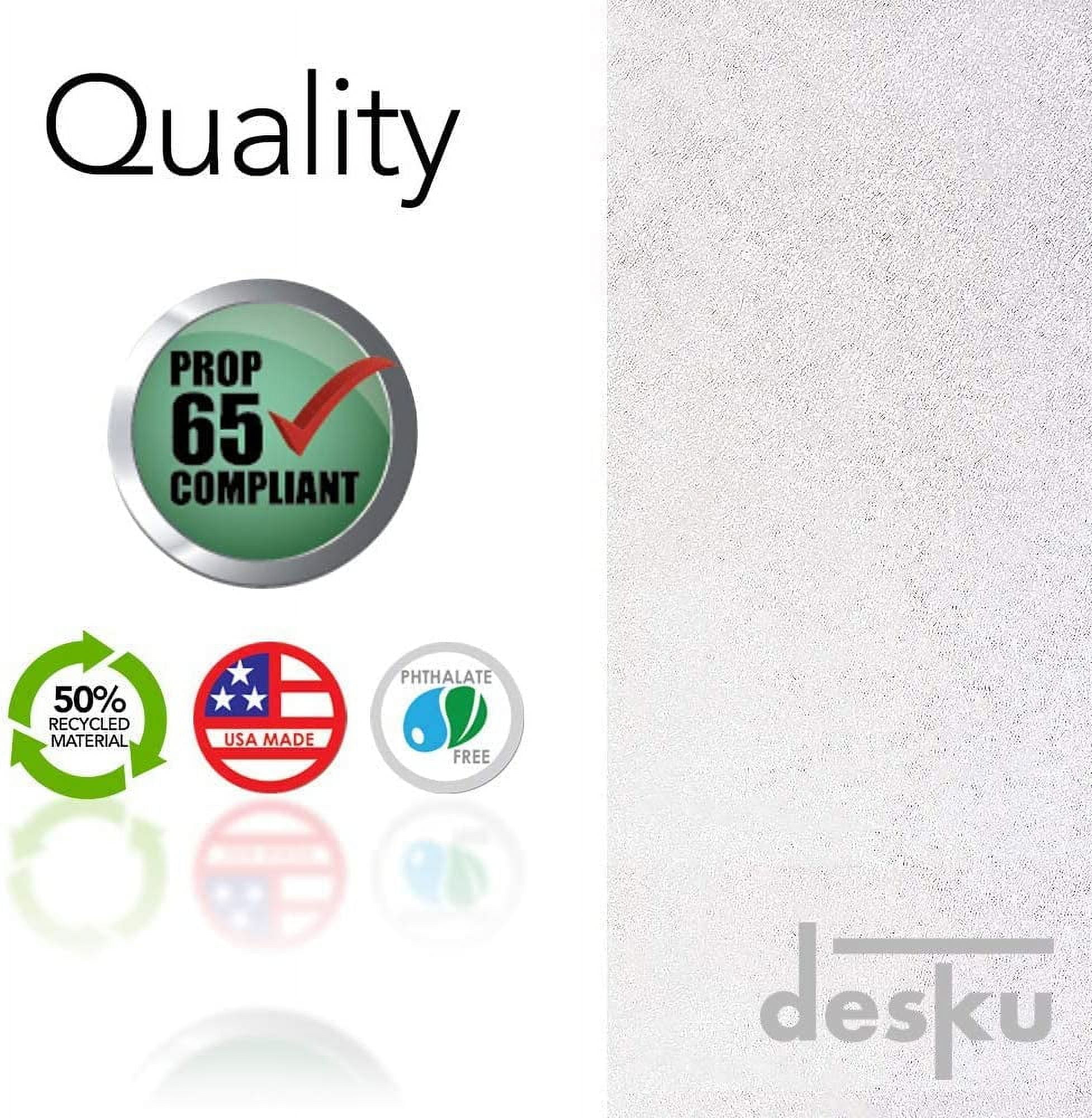 DESKU Office Desk Chair Mat – PVC Mat for Hard Floor Protection, Clear, 48 Inches x 48 Inches, Made in The USA, Home Office Supplies - Image 5