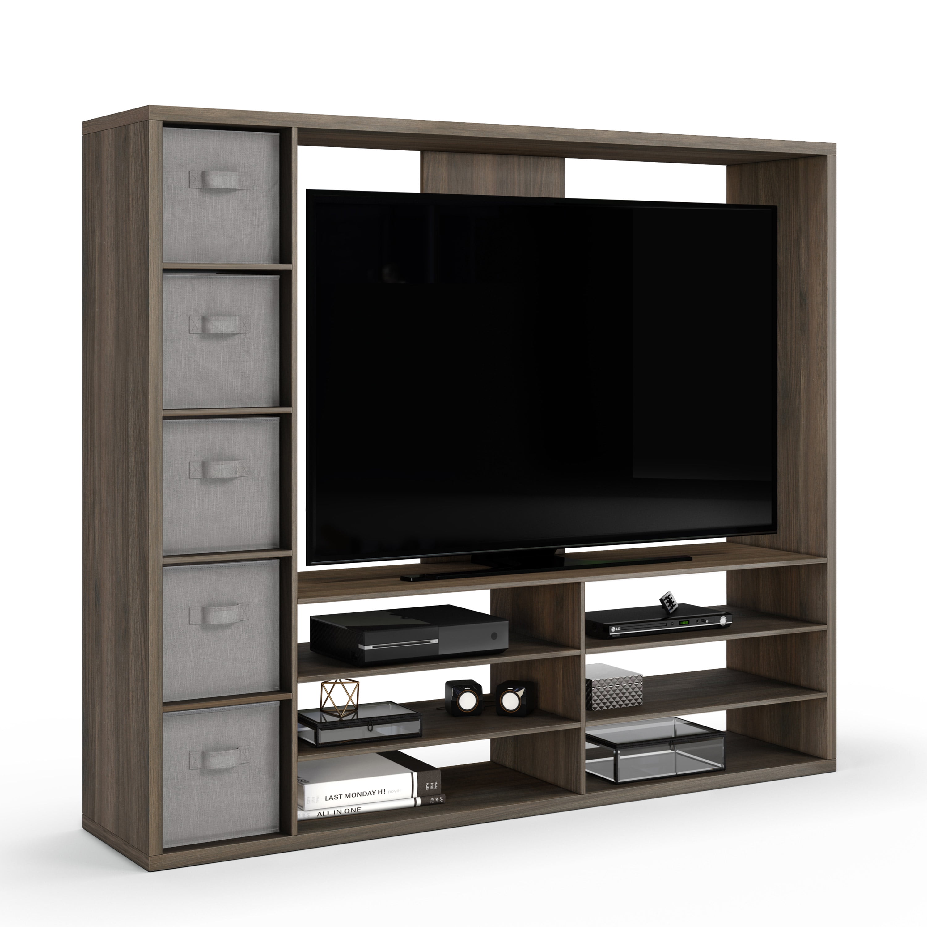 Mainstays Entertainment Center for TVs up to 55", Brown - Image 5