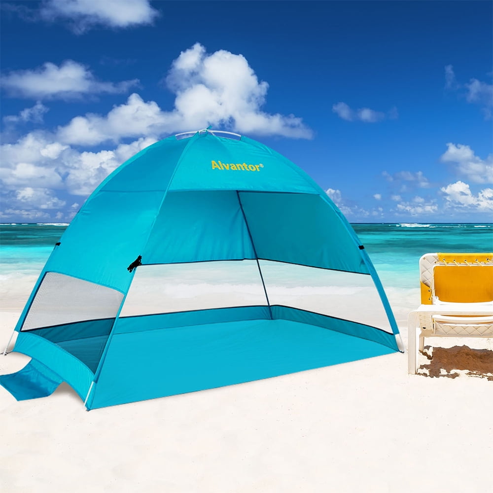 Beach Tent Pop-Up Beach Umbrella Sun Shelter Pop Up UV50+ Canpoy by Alvantor - Image 9