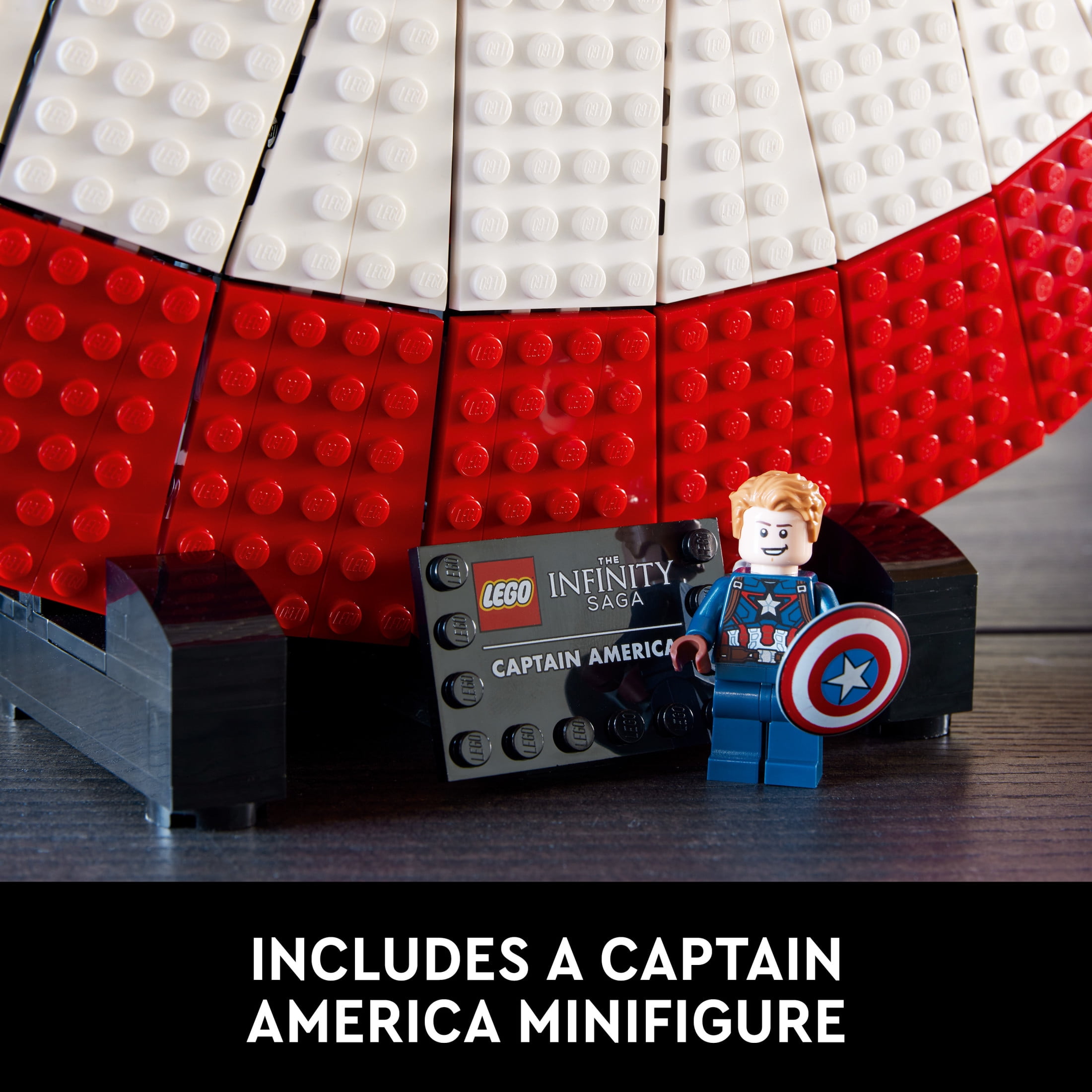 LEGO Marvel Captain America’s Shield 76262 Model Kit for Adults, Collectible Replica of Captain America’s Iconic Shield, this Disney Marvel Building Set for Adults Makes a Great Holiday Gift - Image 2