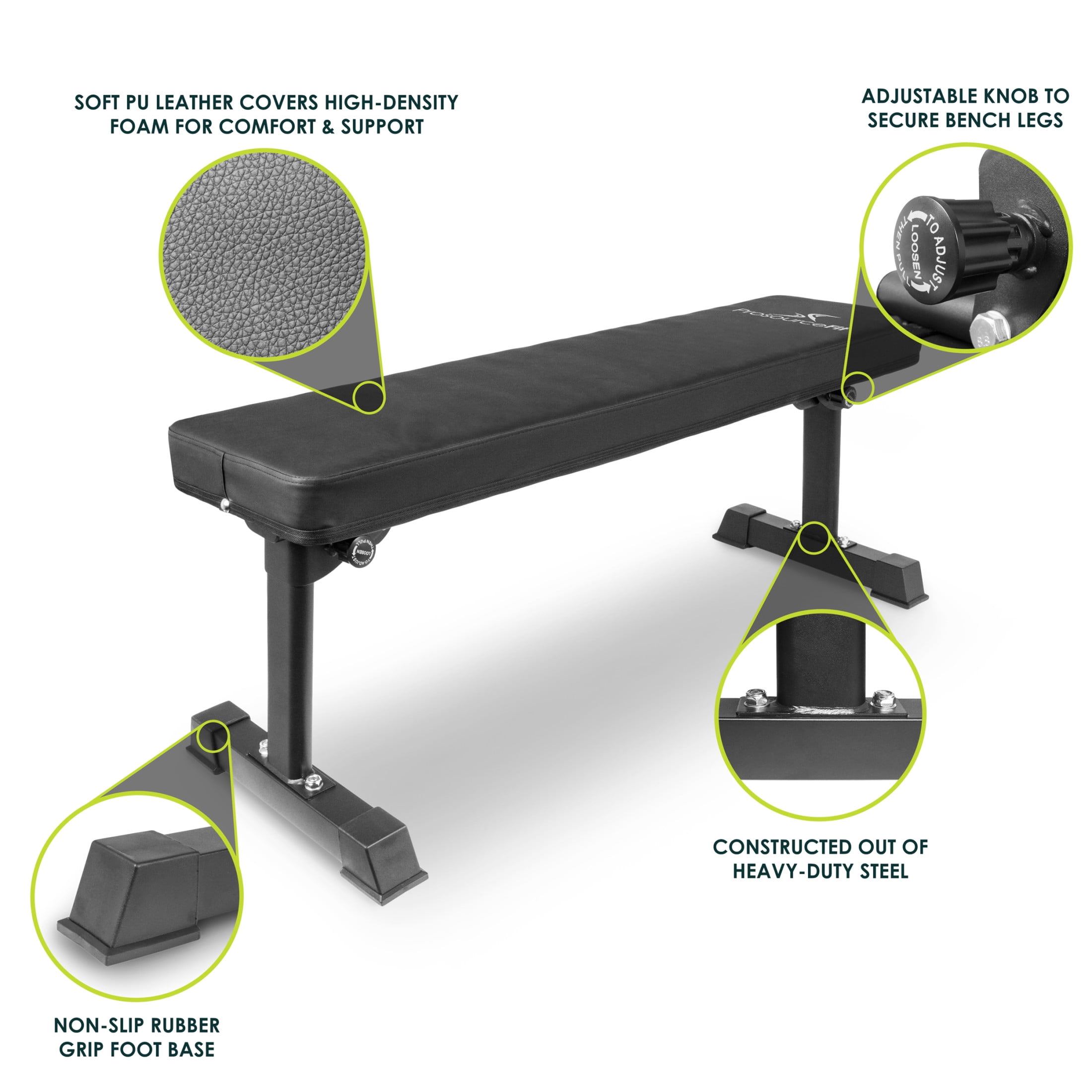 ProsourceFit Flat Weight Bench - Image 5