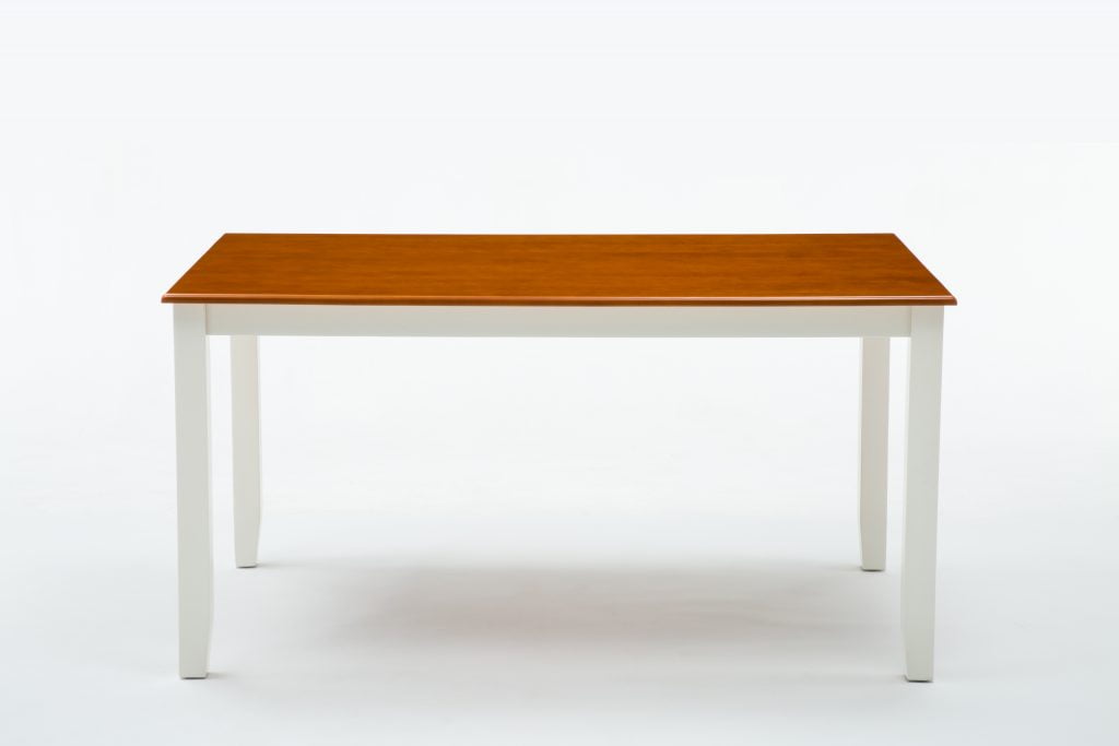 Boraam Bloomington 5-Piece Dining Room Set - Cream/Honey Oak Finish - Image 3