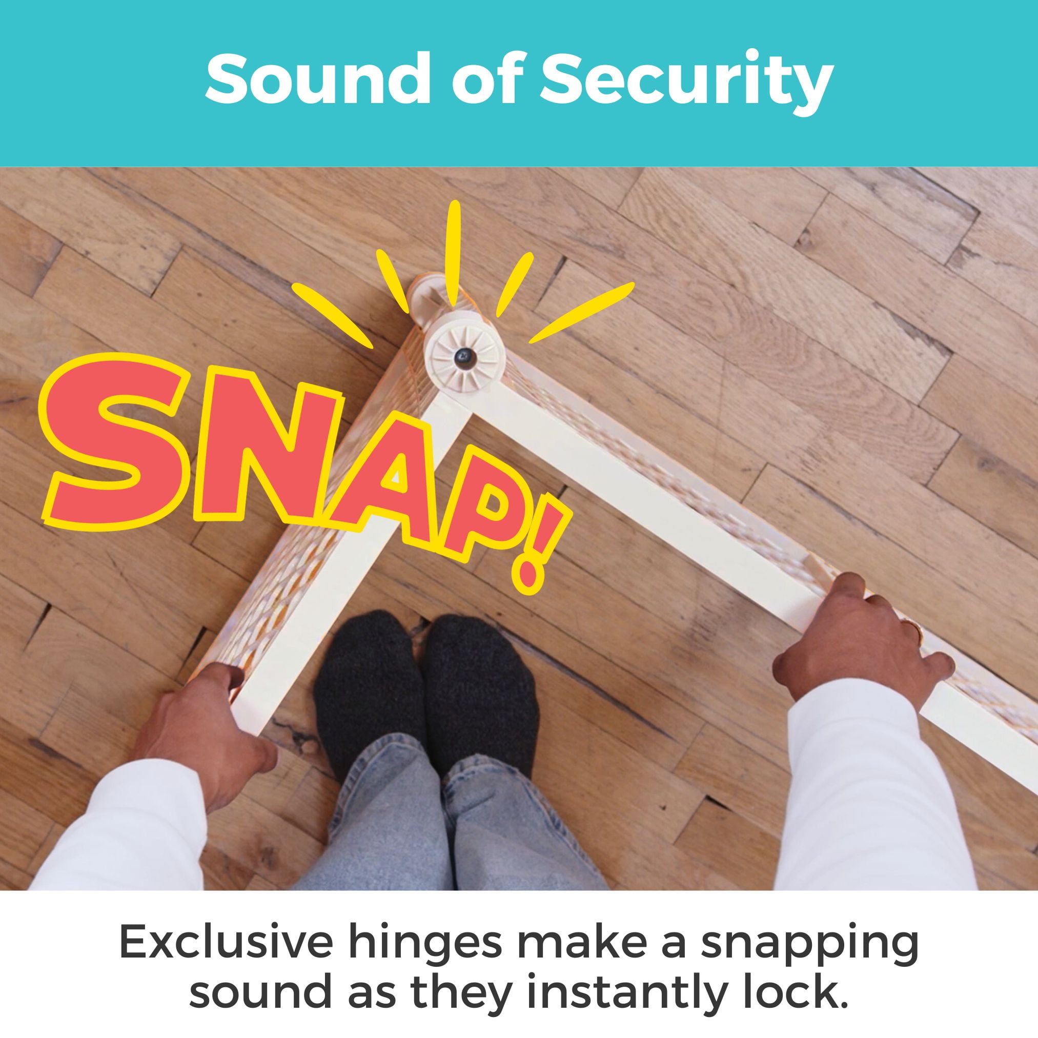 Toddleroo Superyard Ultimate 8-Panel Portable Indoor & Outdoor Baby Play Yard, Ivory - Image 8