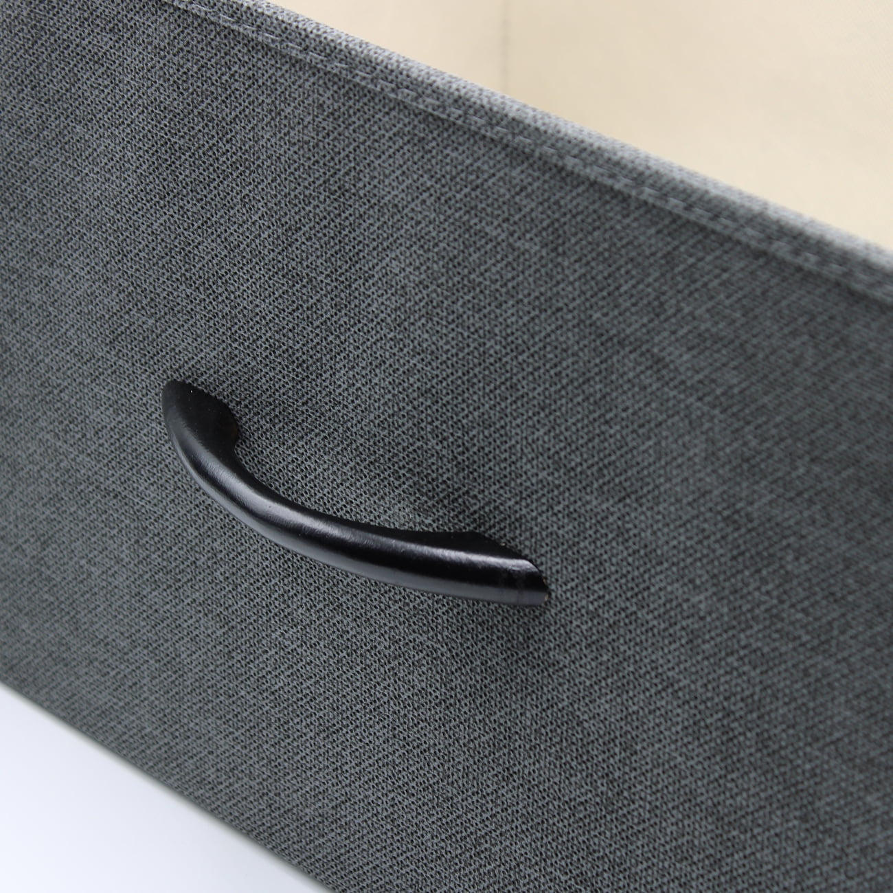 Sorbus Dresser Drawers TV Table Stand- Furniture Storage Chest Tower Unit for Bedroom, Hallway, Closet, Office Organization - Steel Frame, Wood Top, Easy Pull Fabric Bins (Black) - Image 5