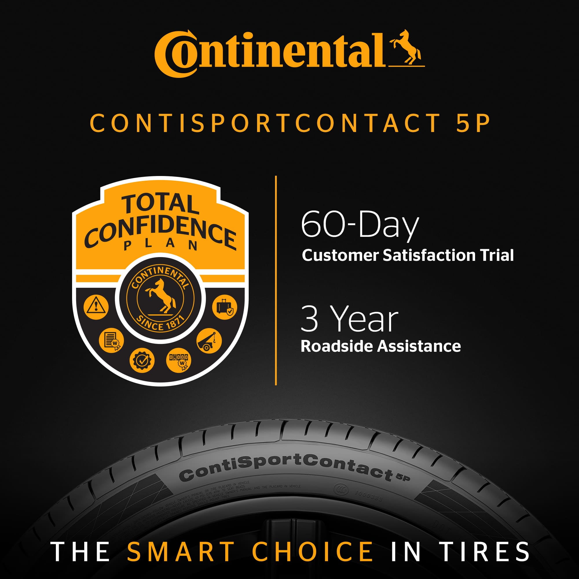 Continental ContiSportContact 5P UHP Summer 255/35R19 96Y XL Passenger Tire - Image 3
