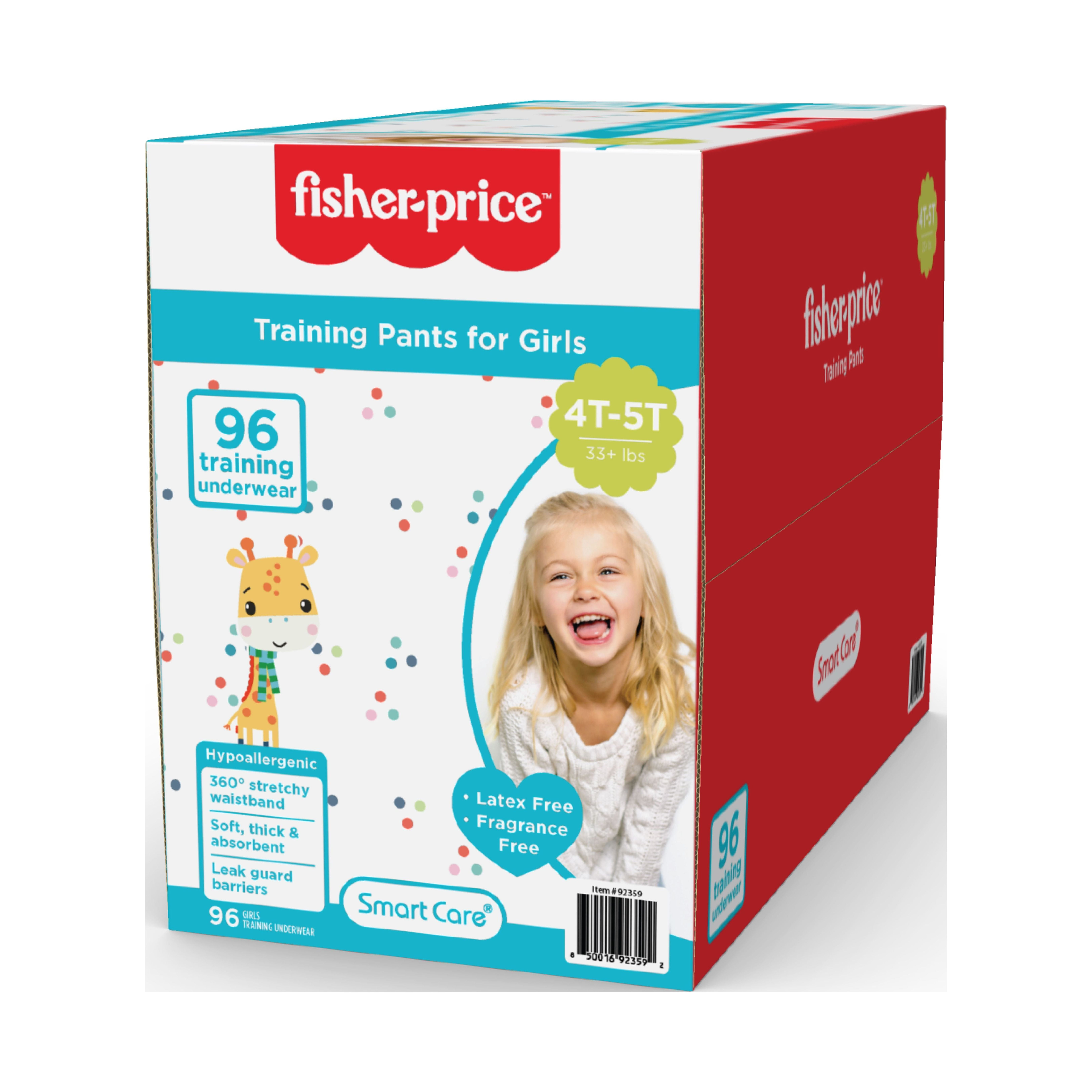 Fisher-Price Girls Disposable Training Pants for Toddlers, 4T-5T, 96 Count - Image 5