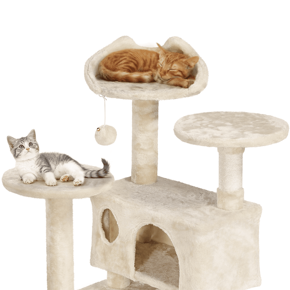 Renwick 51.2-in Cat Tree & Condo Scratching Post Tower, Beige - Image 12
