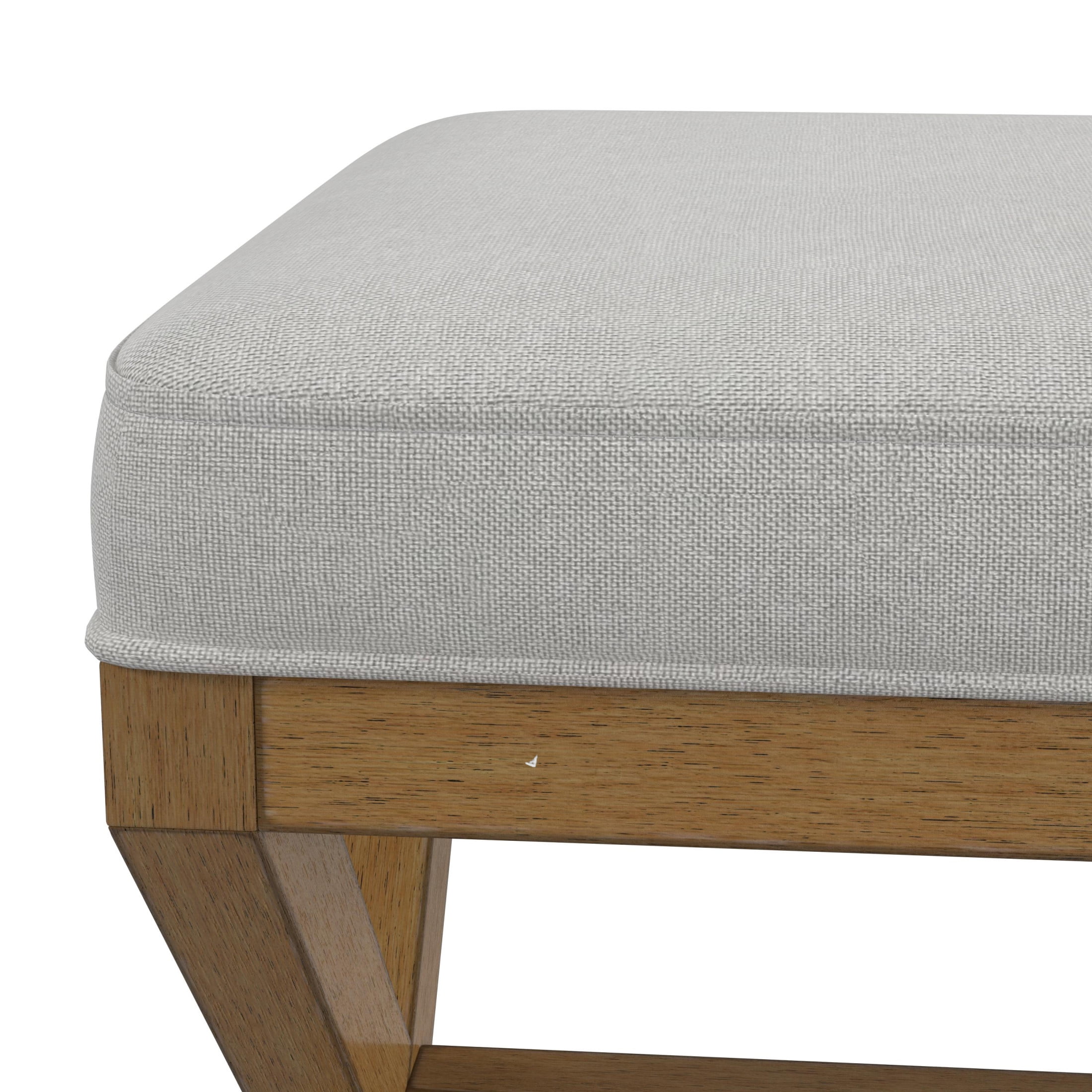 Hillsdale Furniture Somerset Backless Wood Vanity Stool, Dark Driftwood - Image 7