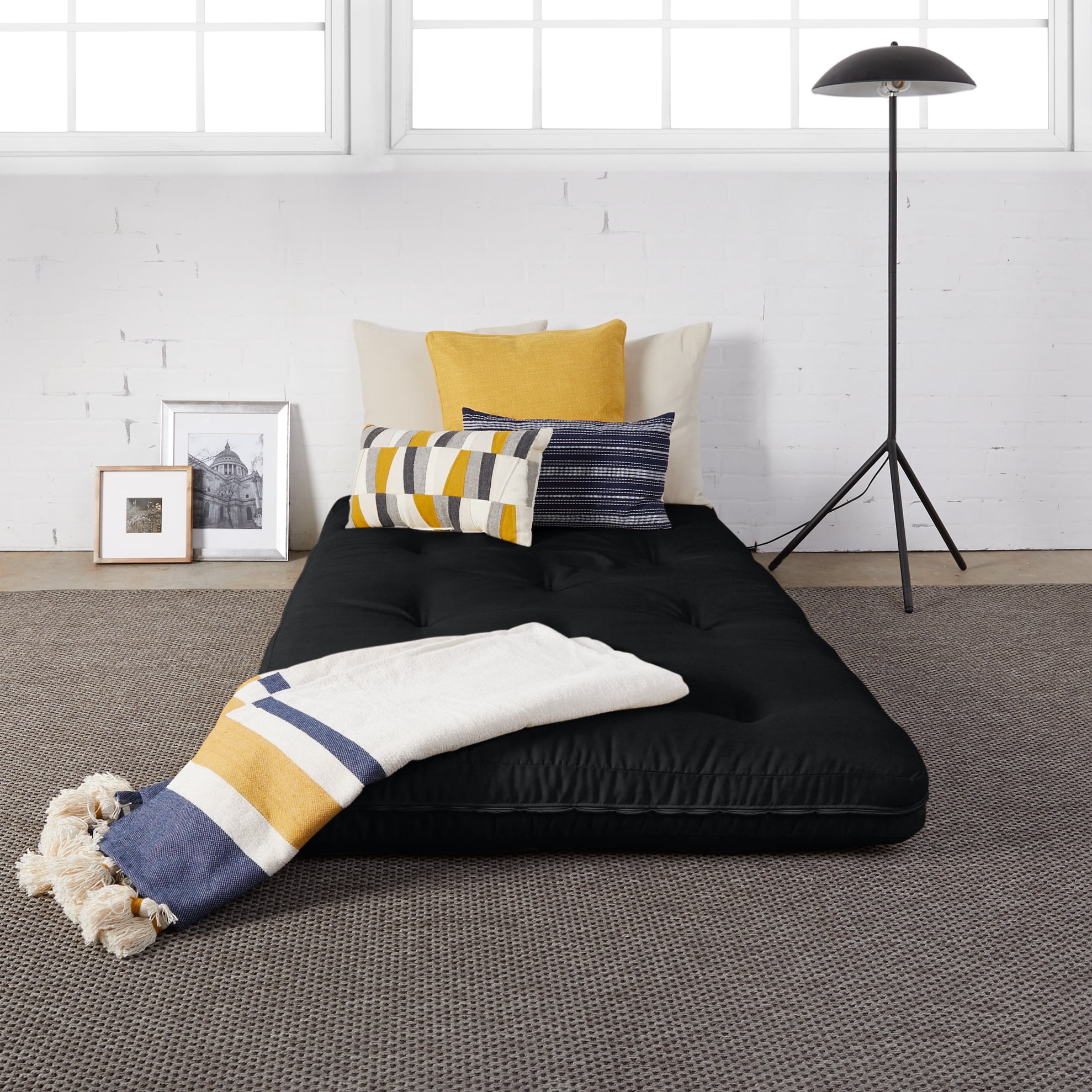 Sorra Home - 6 inch Reversible Tufted Futon Mattress, Twin Size - Image 2