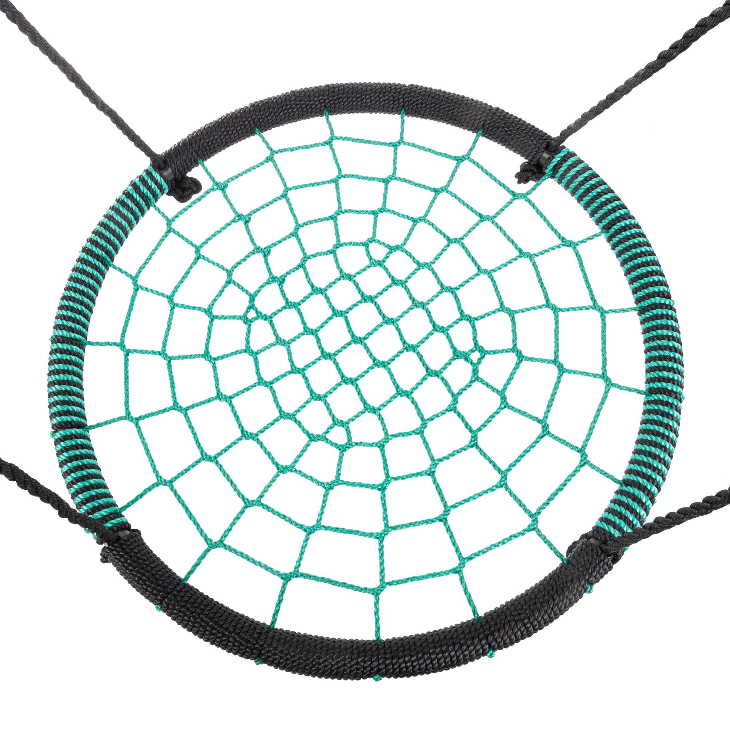 Hey! Play! Spider Web Tree Swing-Large 40-inch Diameter Hanging Tree Rope Saucer Seat - Image 5