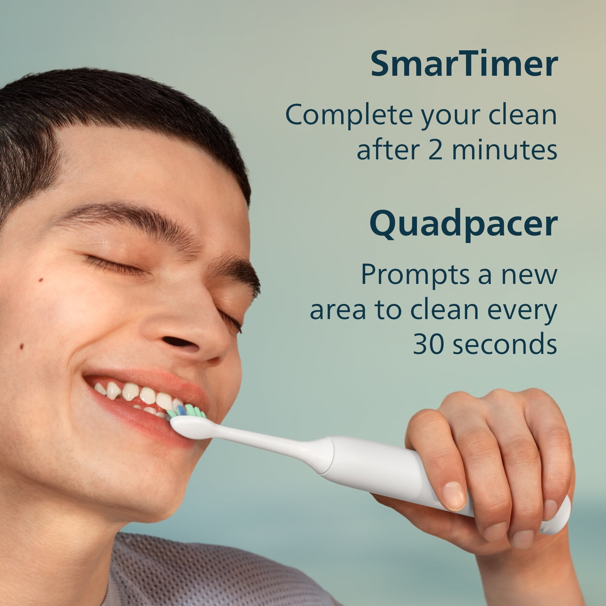 Philips Sonicare 4300 Series Electric Toothbrush - Sonic Toothbrush with Advanced Sonic Technology, Pressure Sensor, Two Intensity Settings, Smartimer & Quadpacer, Travel Case, White, Model HX3684/23 - Image 5