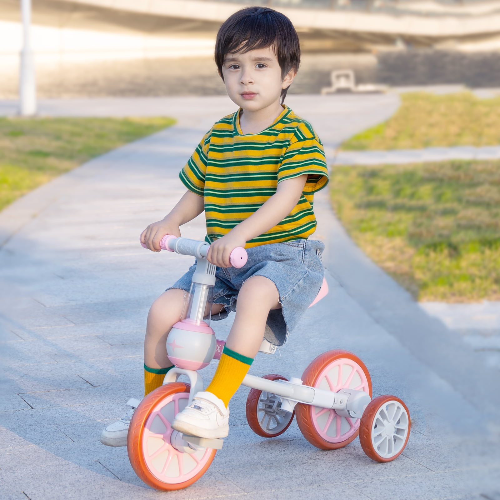 XJD 3-in-1 Toddler Tricycle for 1-5 Years Old Boys Girls Toddler Bike Kids Trikes for Balance Training Baby Bike Infant Trike - Image 5