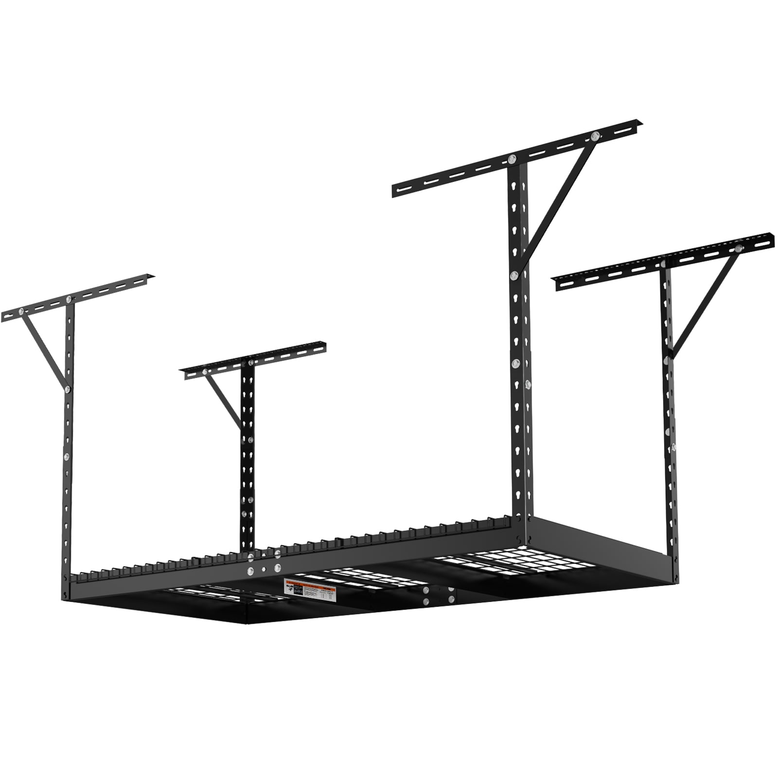 VEVOR Overhead Adjustable Garage Storage Rack 36x72in Ceiling Rack 550lbs Black - Image 5