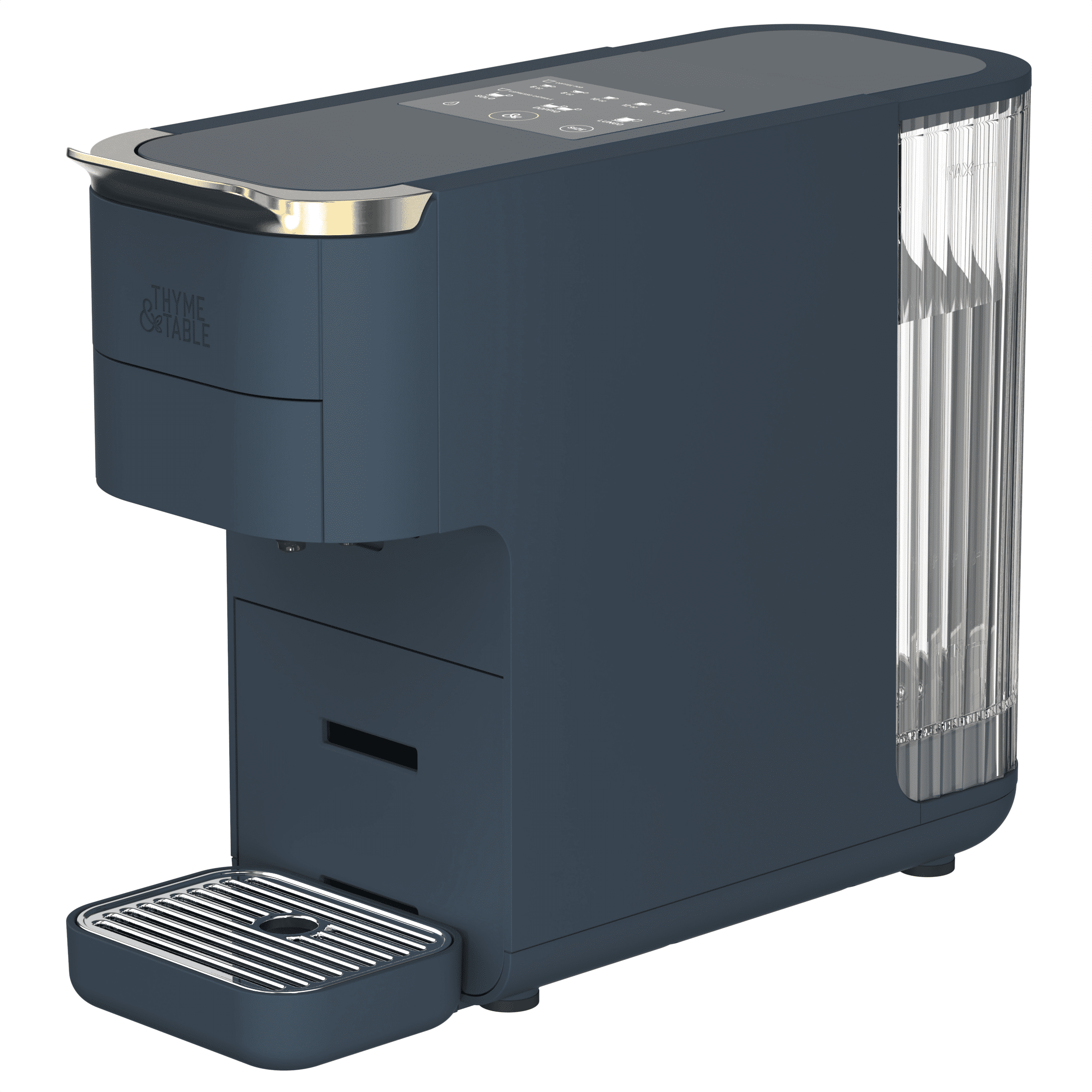 Thyme & Table Multi Capsule Coffee Machine, Universal Capsule Compatible with Espresso and Coffee, One-Touch Controls, Atlantic Blue - Image 4