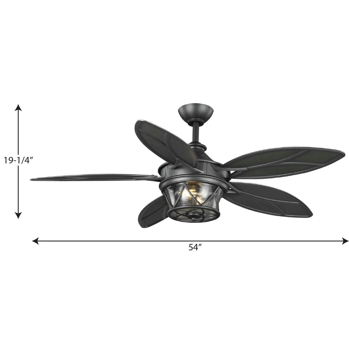 P250034-171-WB-Progress Lighting-Alfresco - Wide - Ceiling Fan - 2 Light - Handheld Remote - Damp Rated in Coastal style - 54 Inches wide by 19.25 - Image 10