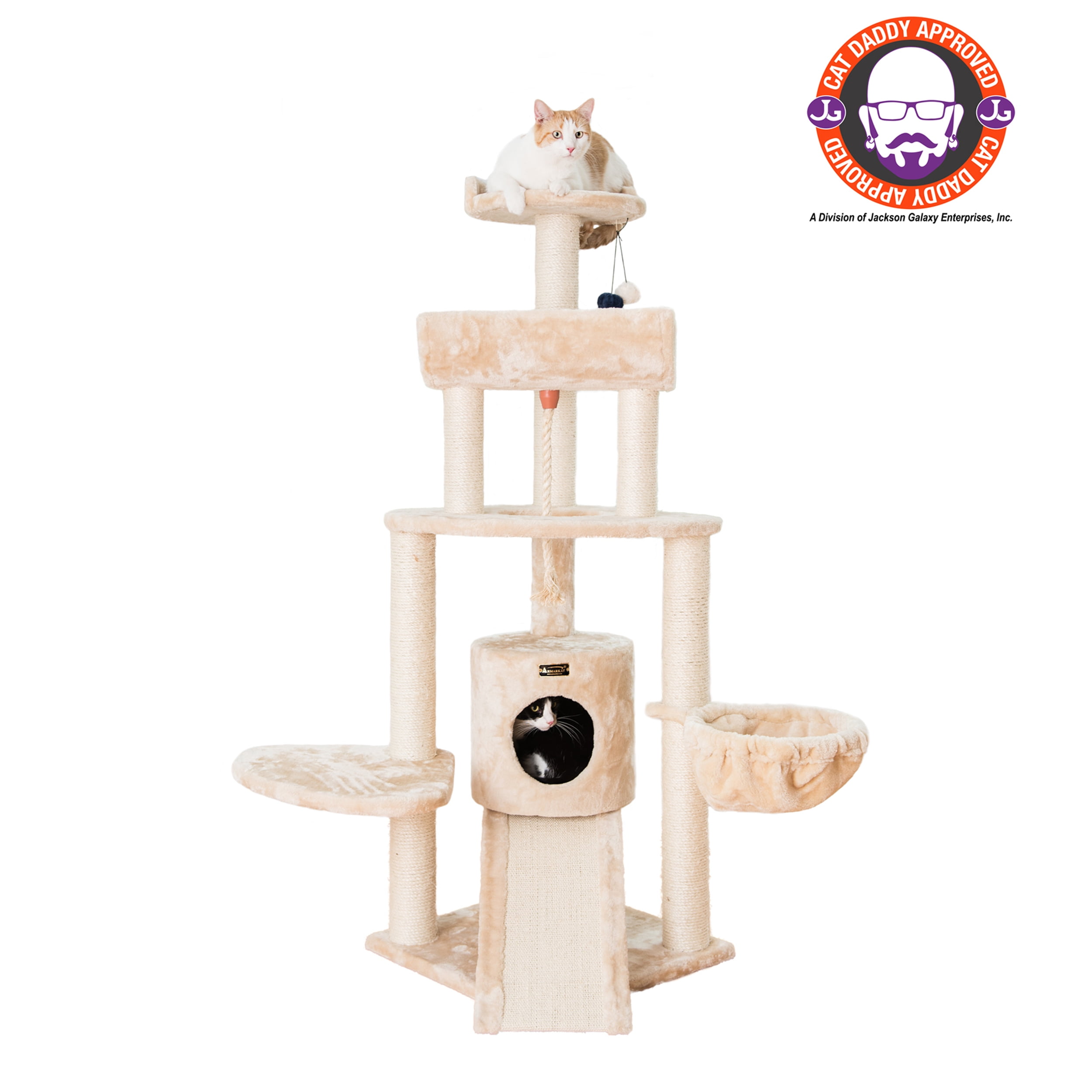 Armarkat real wood Cat Tree Model A5806, Beige - Image 4