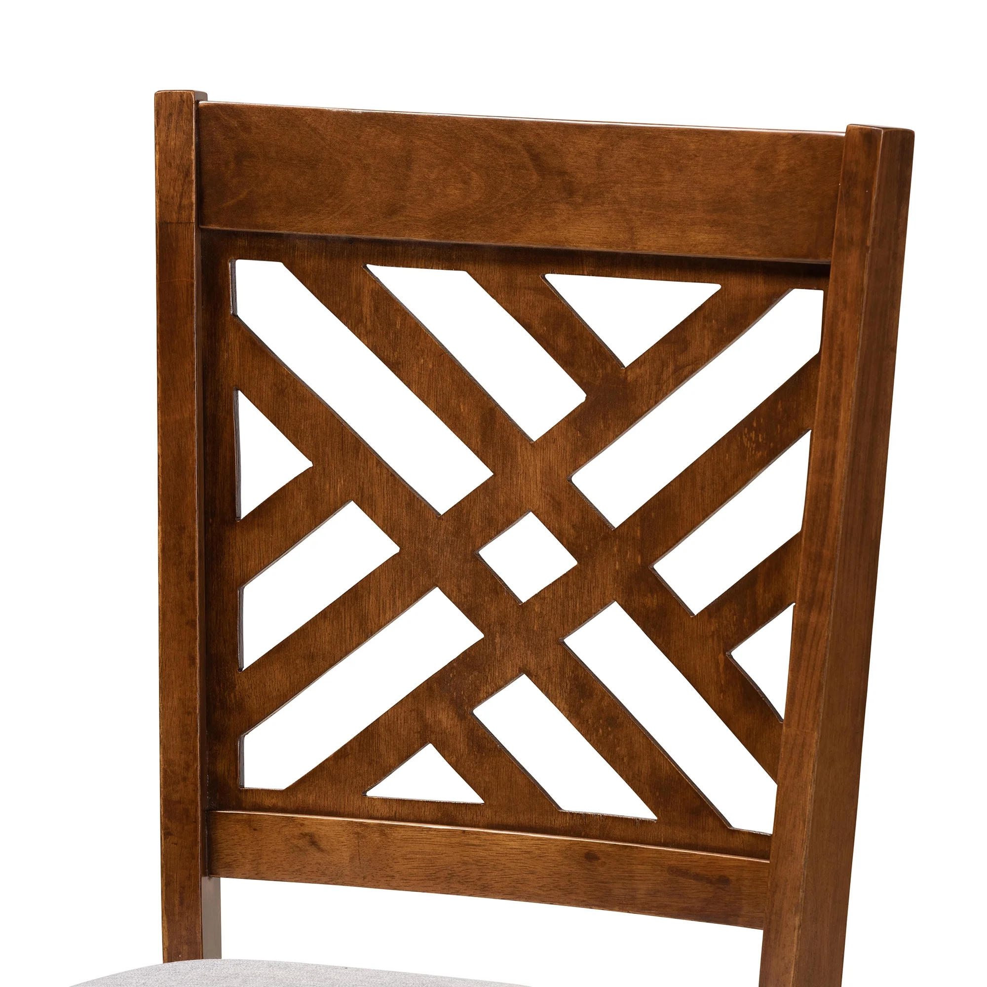 Baxton Studio Gustavo Modern Dining Set, Walnut - Image 7