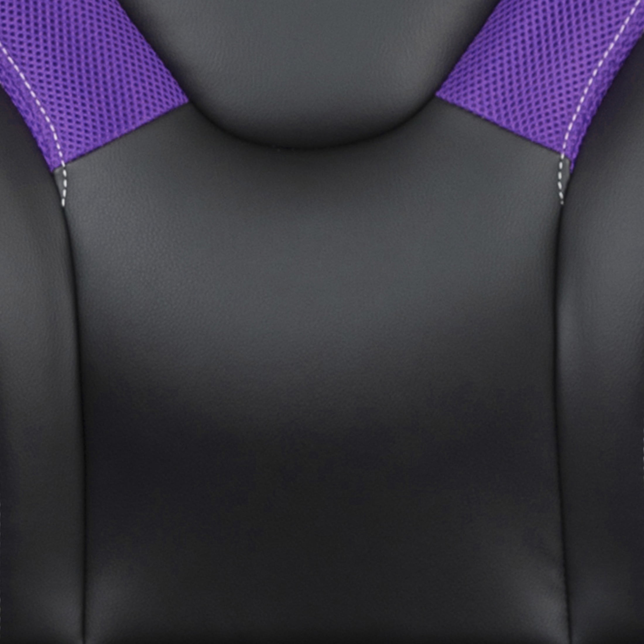 Flash Furniture X10 Gaming Chair, Racing Style Ergonomic Office Chair, Height Adjustable Swivel Computer Chair with Flip-Up Arms, Purple/Black LeatherSoft - Image 7