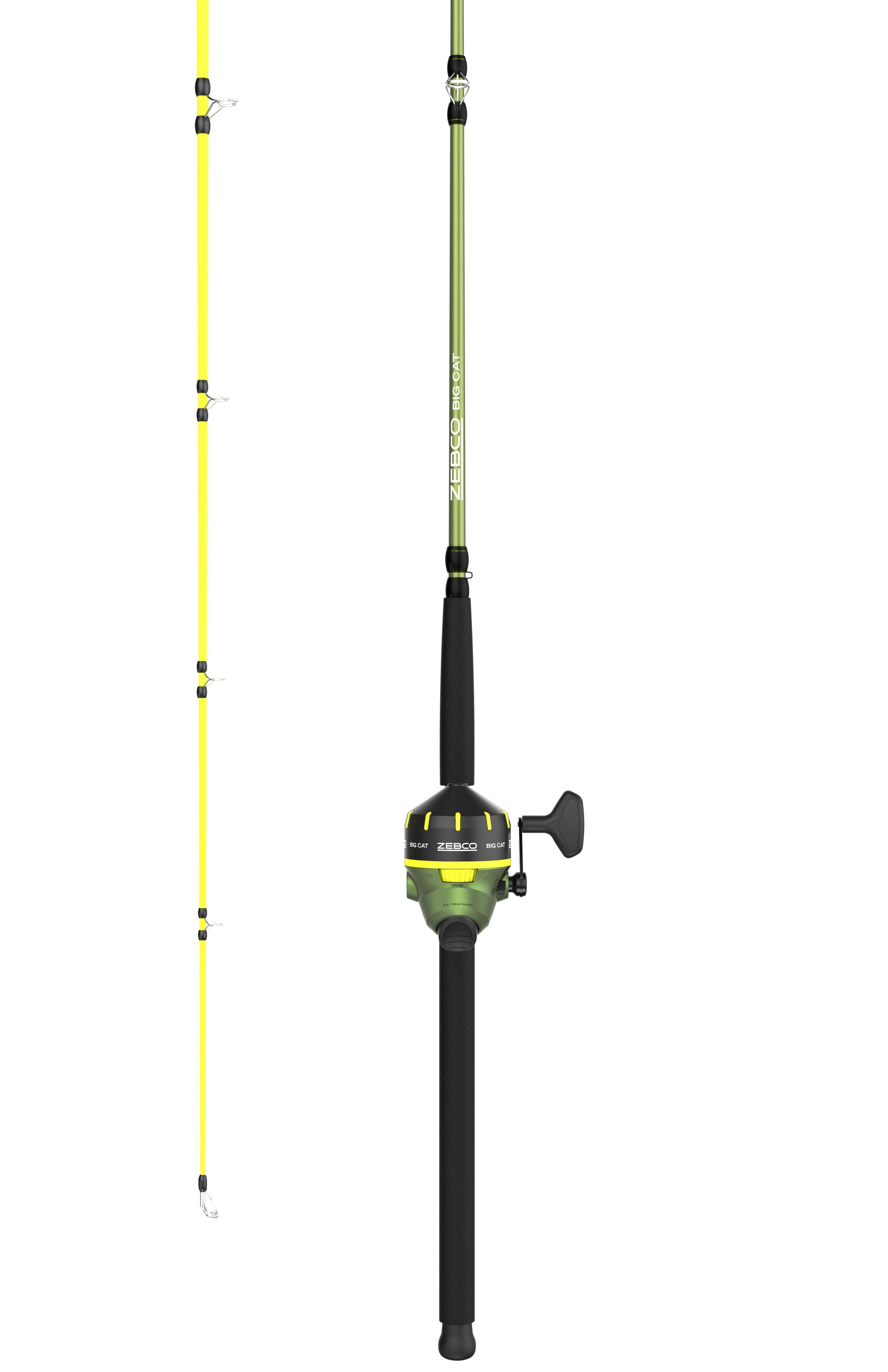 Zebco Big Cat Spincast Reel and Fishing Rod Combo, 7-Foot Rod, Size 80 Reel, Green - Image 2