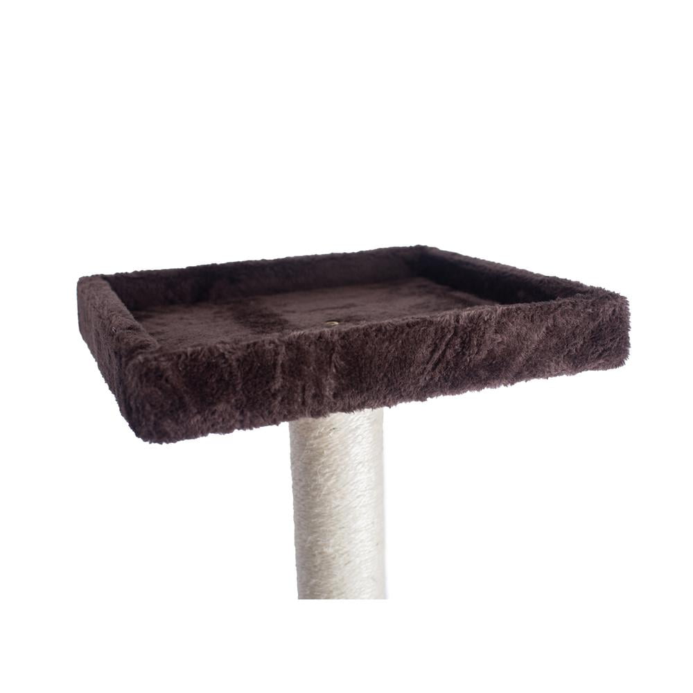 GleePet 57" Cat Tree GP78570923 Coffee Brown W Ramp - Image 6