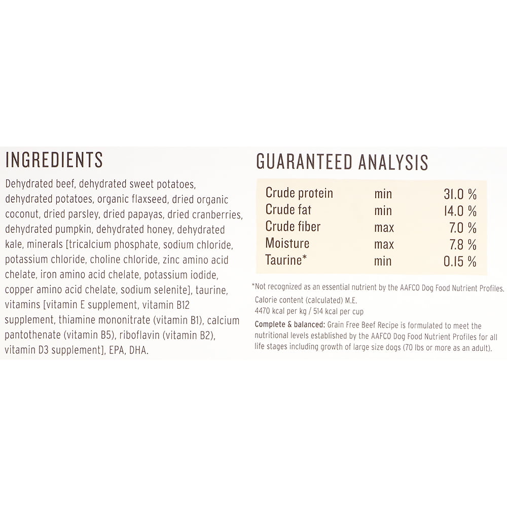 The Honest Kitchen Love: Natural Human Grade Dehydrated Dog Food, Grain Free Beef, 10 lbs (Makes 40 lbs) - Image 2