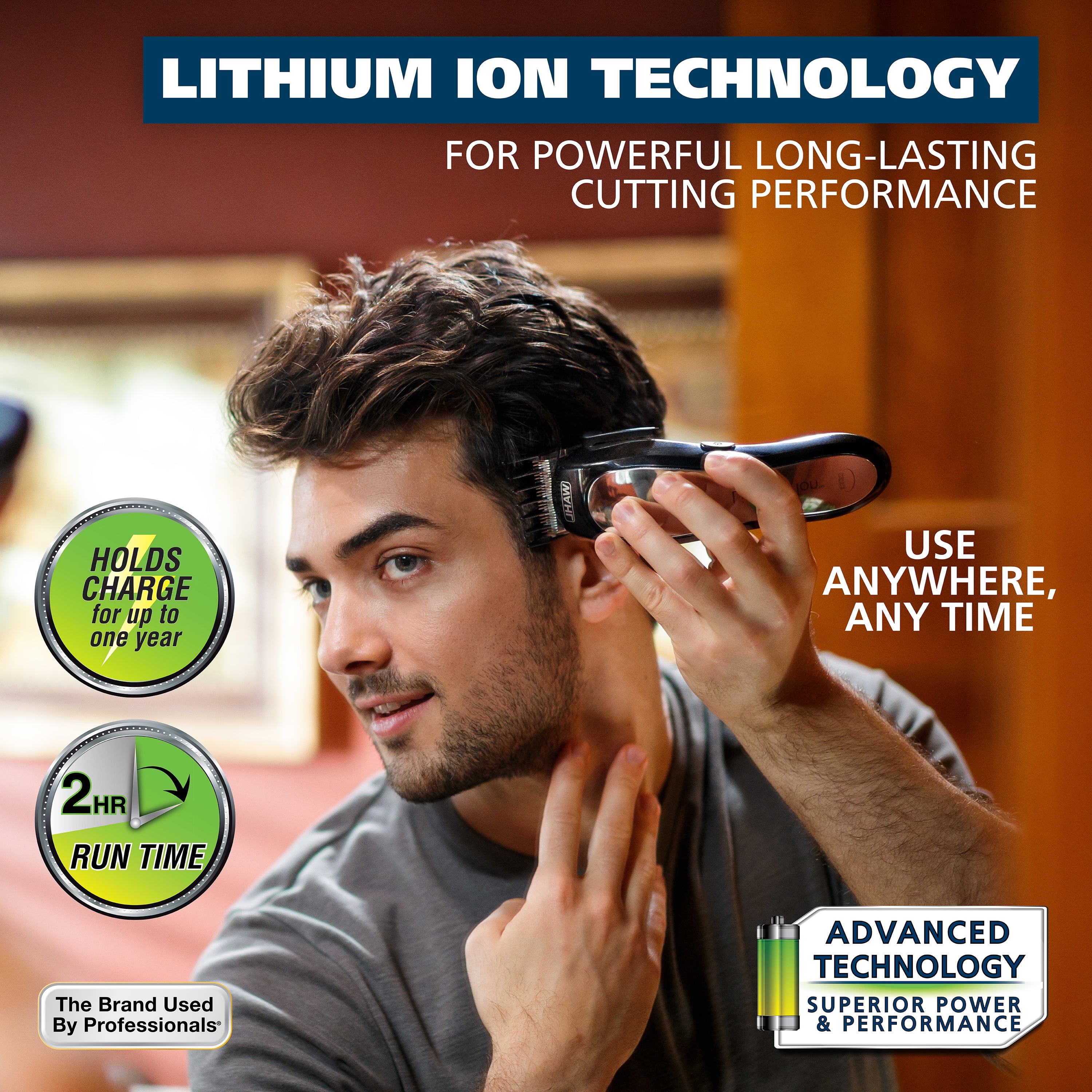 Wahl Lithium Pro Complete Electic Cordless Hair Clipper & Touch up Kit For Men or Women 79600-3301 - Image 5