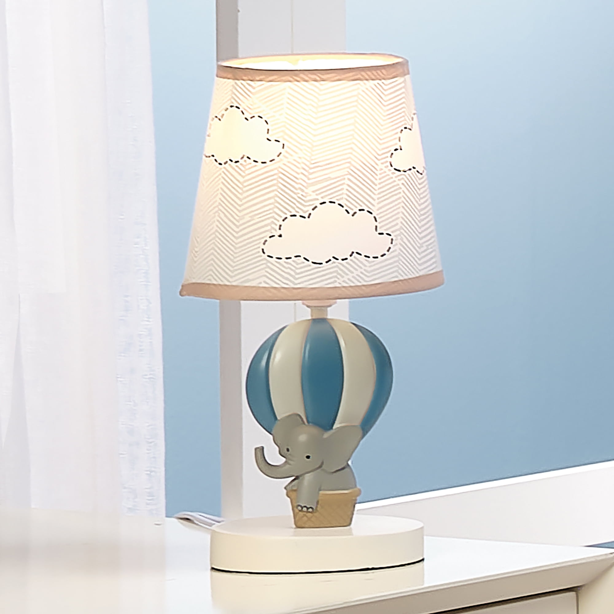 Bedtime Originals Up Up & Away Hot Air Balloon Nursery Lamp with Shade and Bulb - Image 2