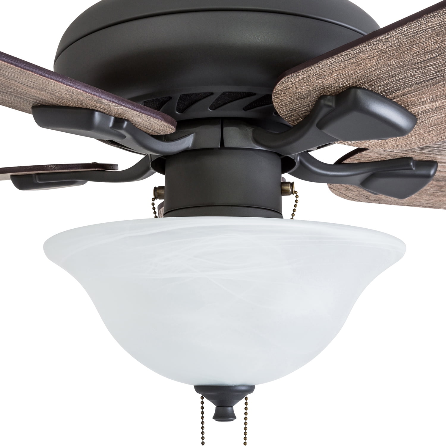 Prominence Home 50764-35 Boulder Ridge Farmhouse 52-Inch Aged Bronze Indoor Ceiling Fan, LED Bowl Light with Barnwood/Tumbleweed Blades and 3 speed remote - Image 2
