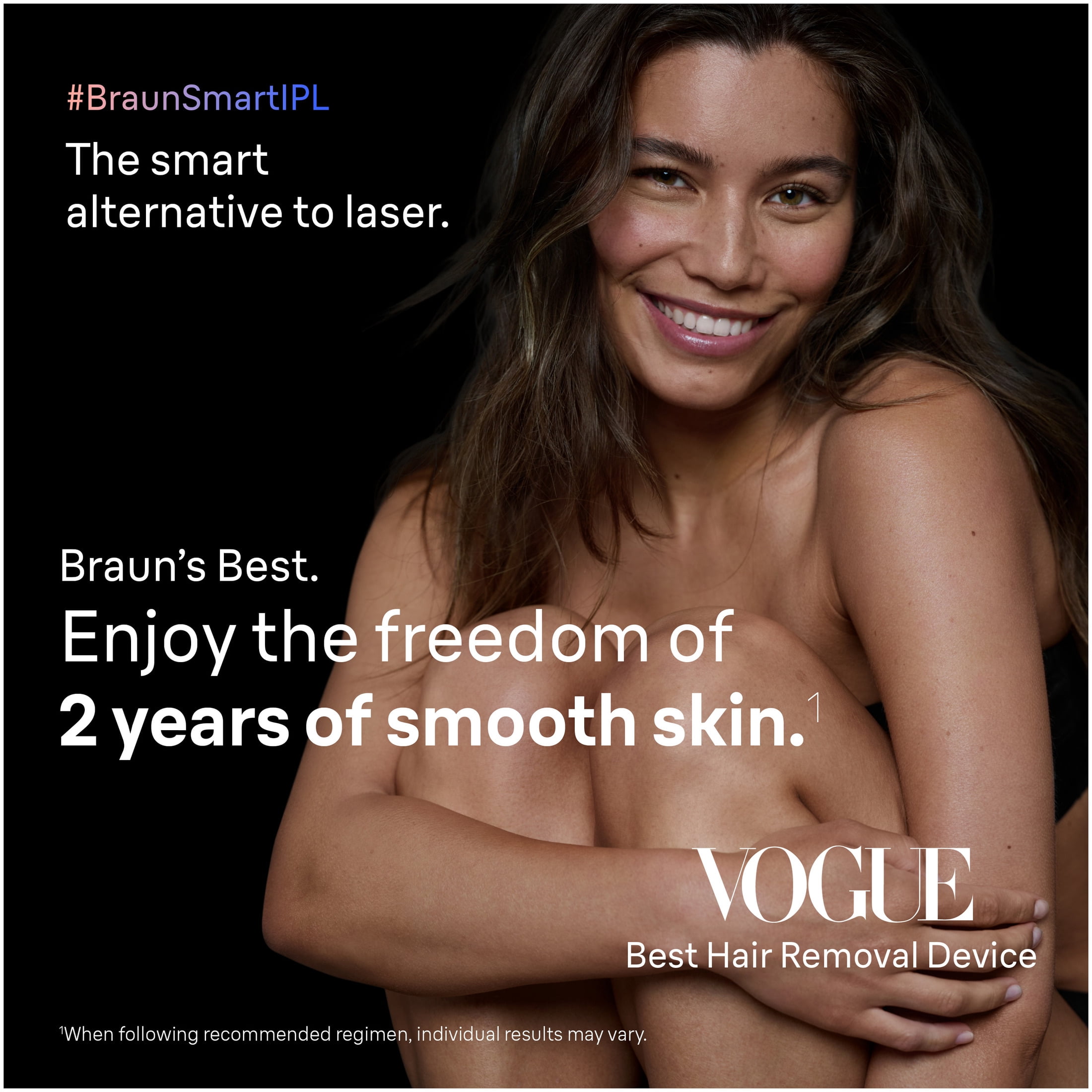 Braun Smart IPL, Skin I-Expert Pro 7, at Home Laser Hair Removal for Women and Men, Permanent Reduction in Hair Regrowth, with Free App, Vanity Case, Venus Razor, 4 Smart Heads, PL7387 - Image 2
