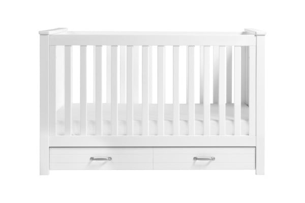 DaVinci Asher 3-in-1 Convertible Crib with Toddler Bed Conversion Kit in White Finish - Image 4