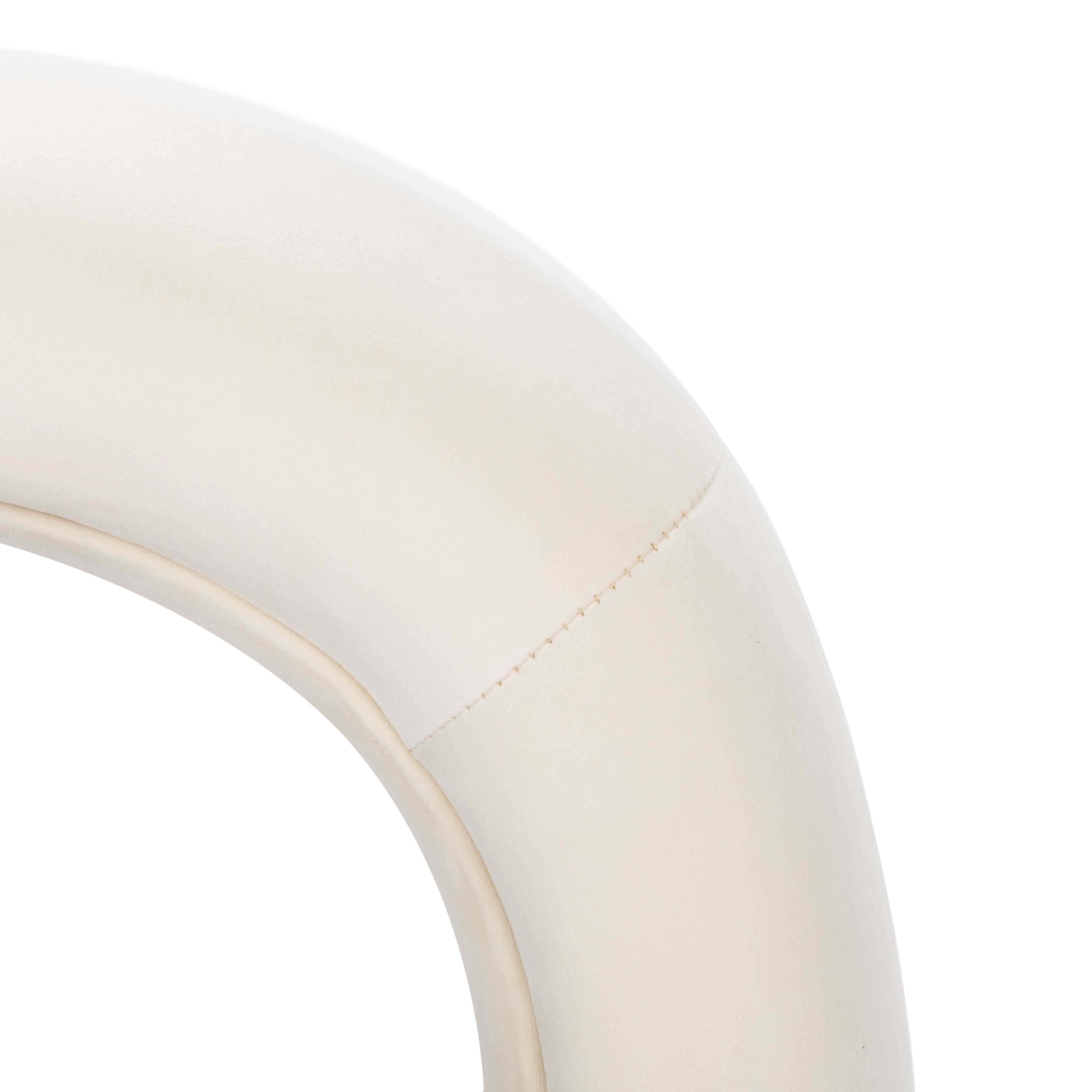 SAFAVIEH Tenko Modern Solid Glam Accent Bench, Cream - Image 4