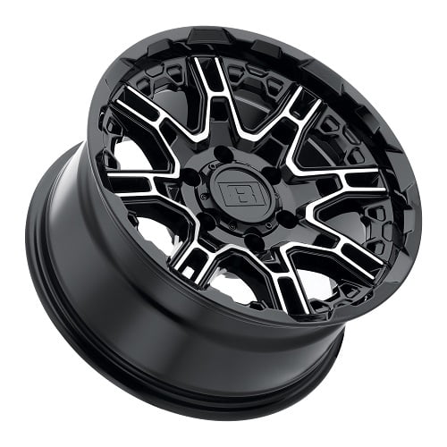 Level 8 Slingshot 17X8.5 5X127 -10Et 71.5Cb Gloss Black W/ Machined Face Wheel - Image 3
