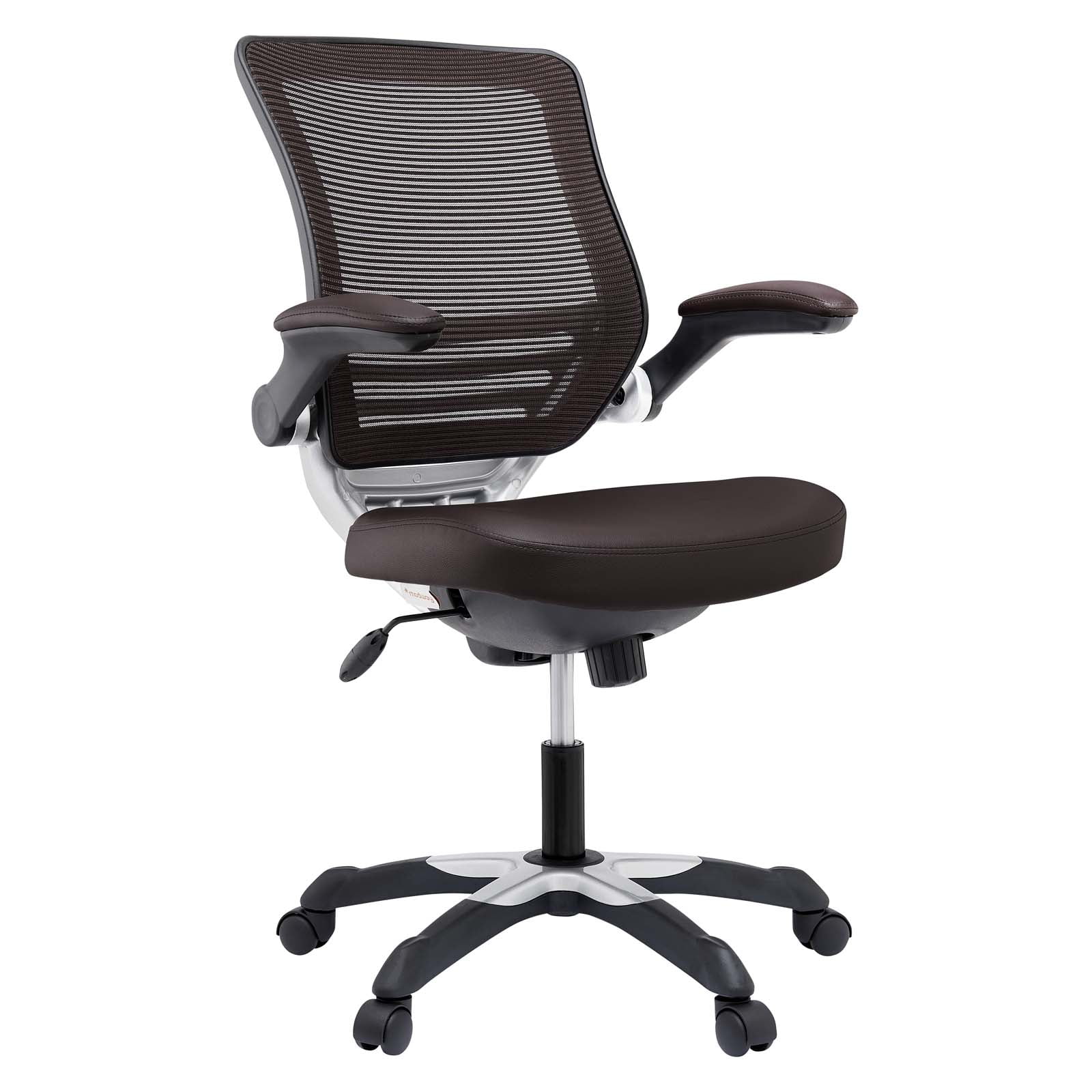 Modway Edge Vinyl Office Chair in Brown - Image 6
