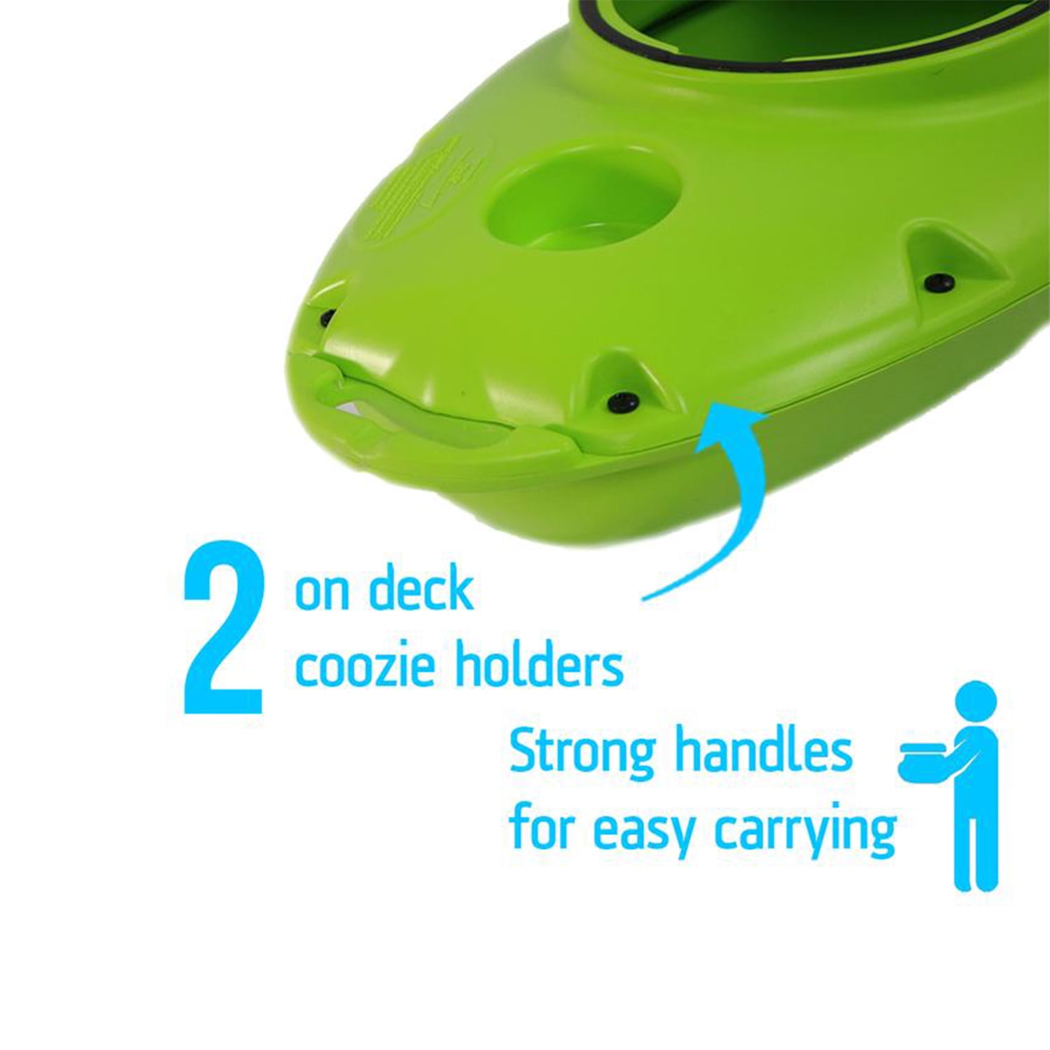 CreekKooler Pup 15 Quart Floating Beverage Water Portable Cooler, Green - Image 6