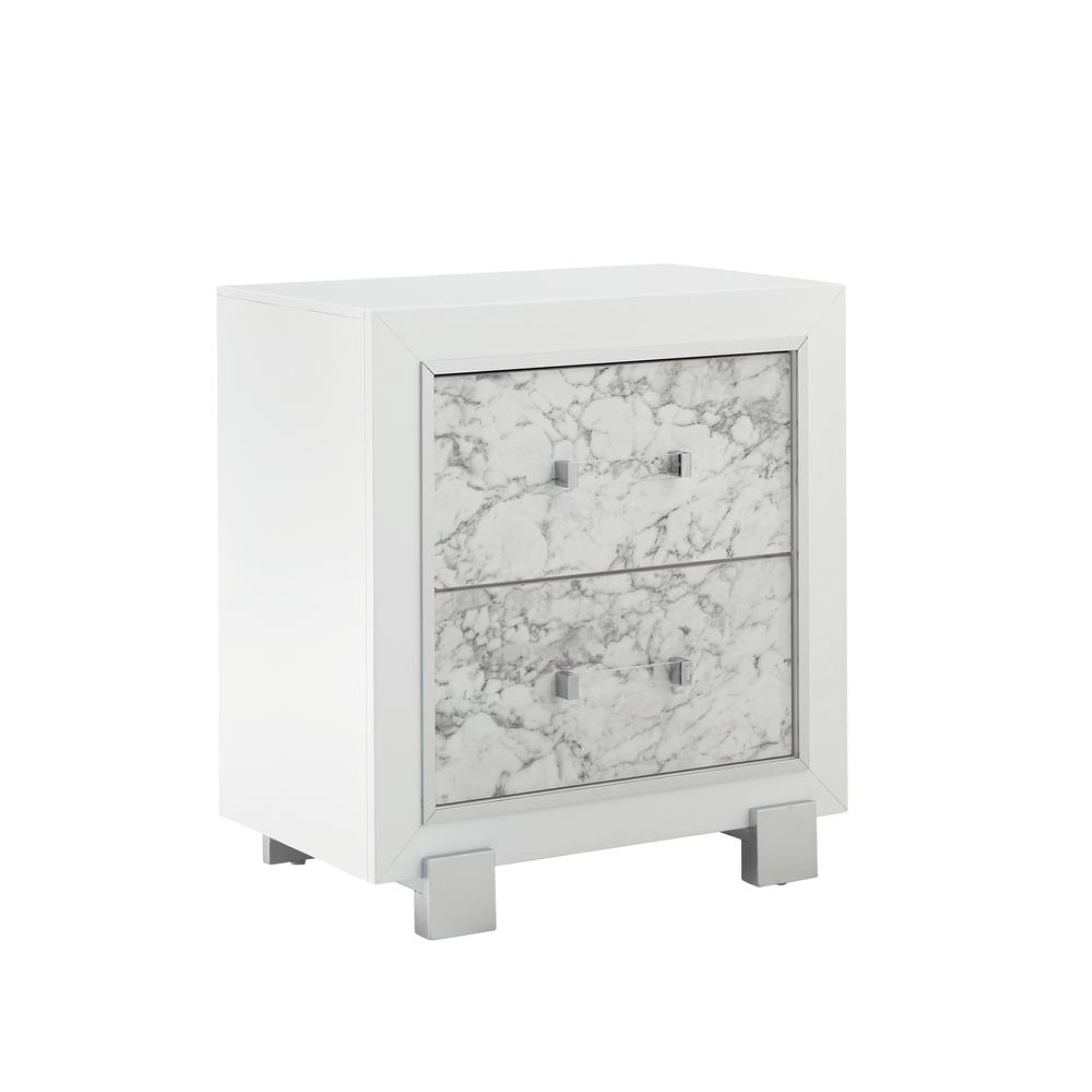 Global Furniture USA Santorini White Contemporary Nightstand, 1 Piece - Image 2
