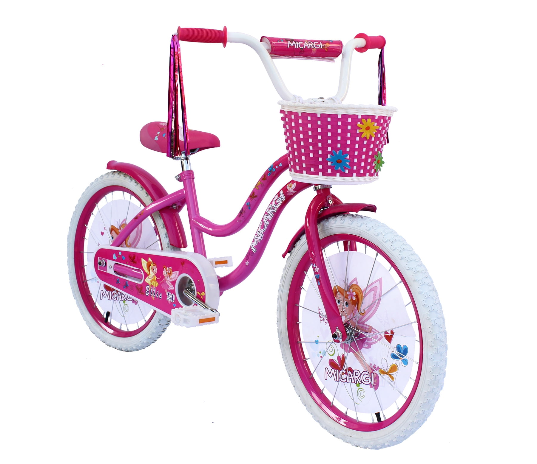 Micargi ELLIE-G-20-HPK-PK 20 in. Girls Bicycle, Hot Pink and Pink - Image 3