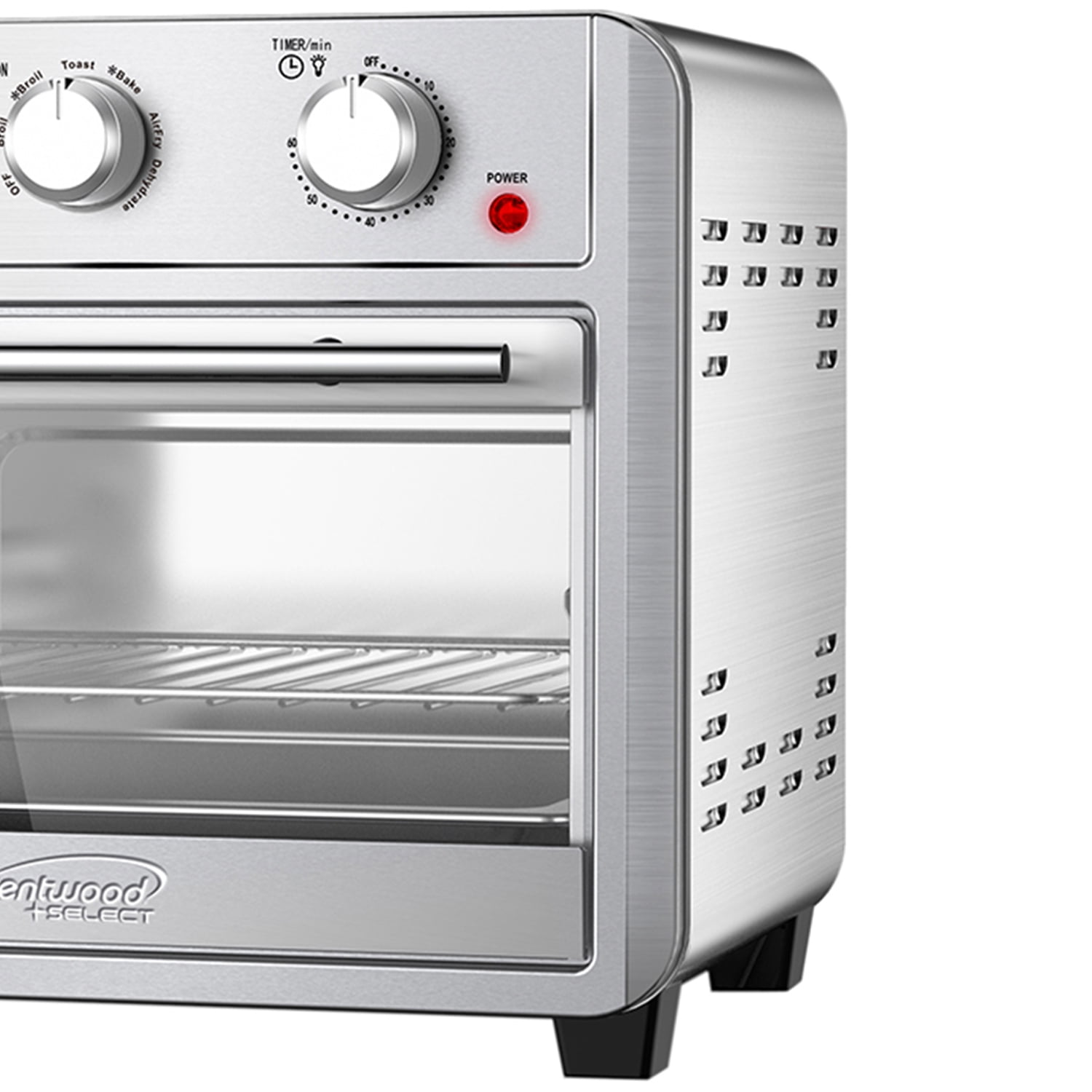 Brentwood Select 24-Qt. 1,700-Watt Stainless Steel Convection Air Fryer Toaster Oven - Image 3