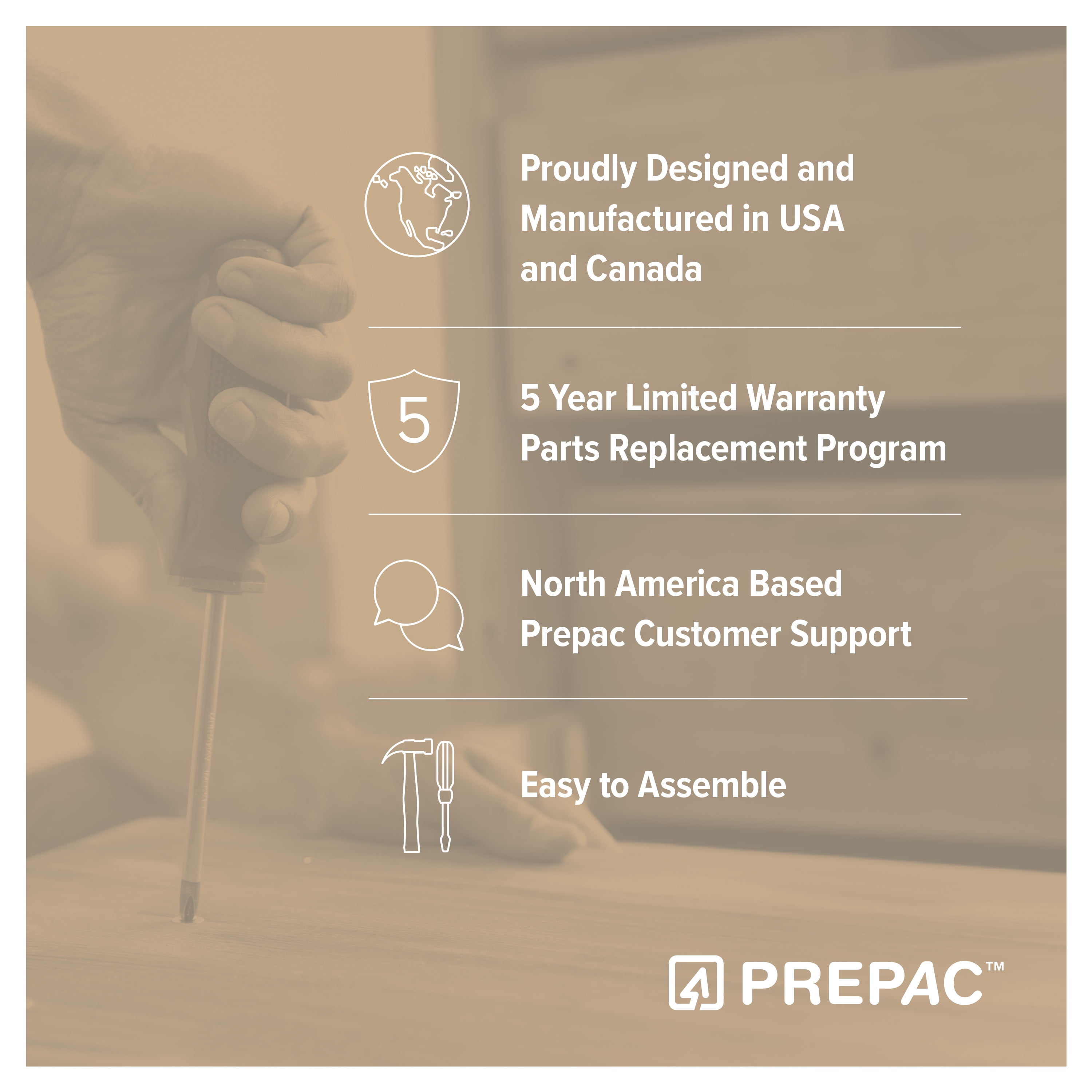 Prepac Finnley 6-Drawer Dresser in Natural Oak, Dresser for Bedroom, Extra-Wide Chest of Drawers with Storage, Modern Clothing Organizer for Home, Bedroom, Living Room, 16" D x 61" W x 31" H - Image 5