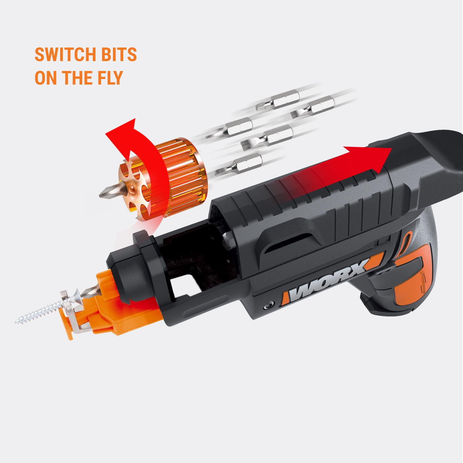Worx WX255L 4V SD Driver w/ Screw Holder - Image 8