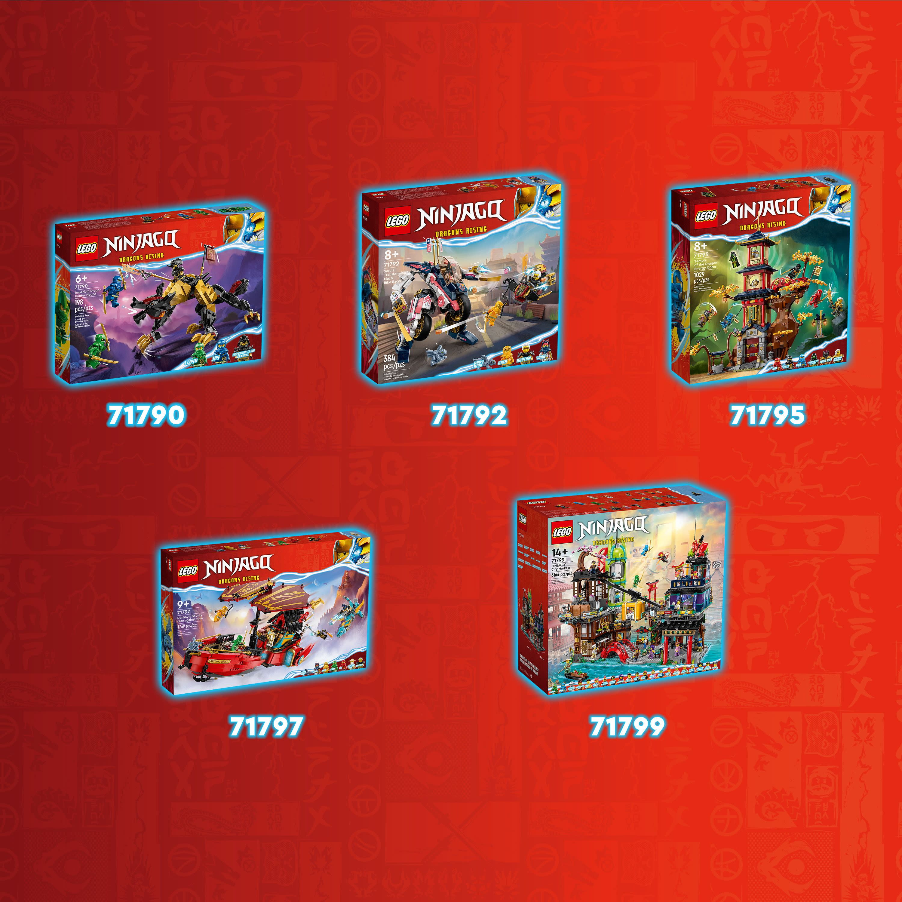 LEGO NINJAGO Lloyd and Arin’s Ninja Team Mechs 71794 Building Toy Set, Featuring 2 Battle Mechs and 5 Minifigures, Gift for Imaginative Boys and Girls Ages 9+ Who Love Ninja Adventures - Image 4