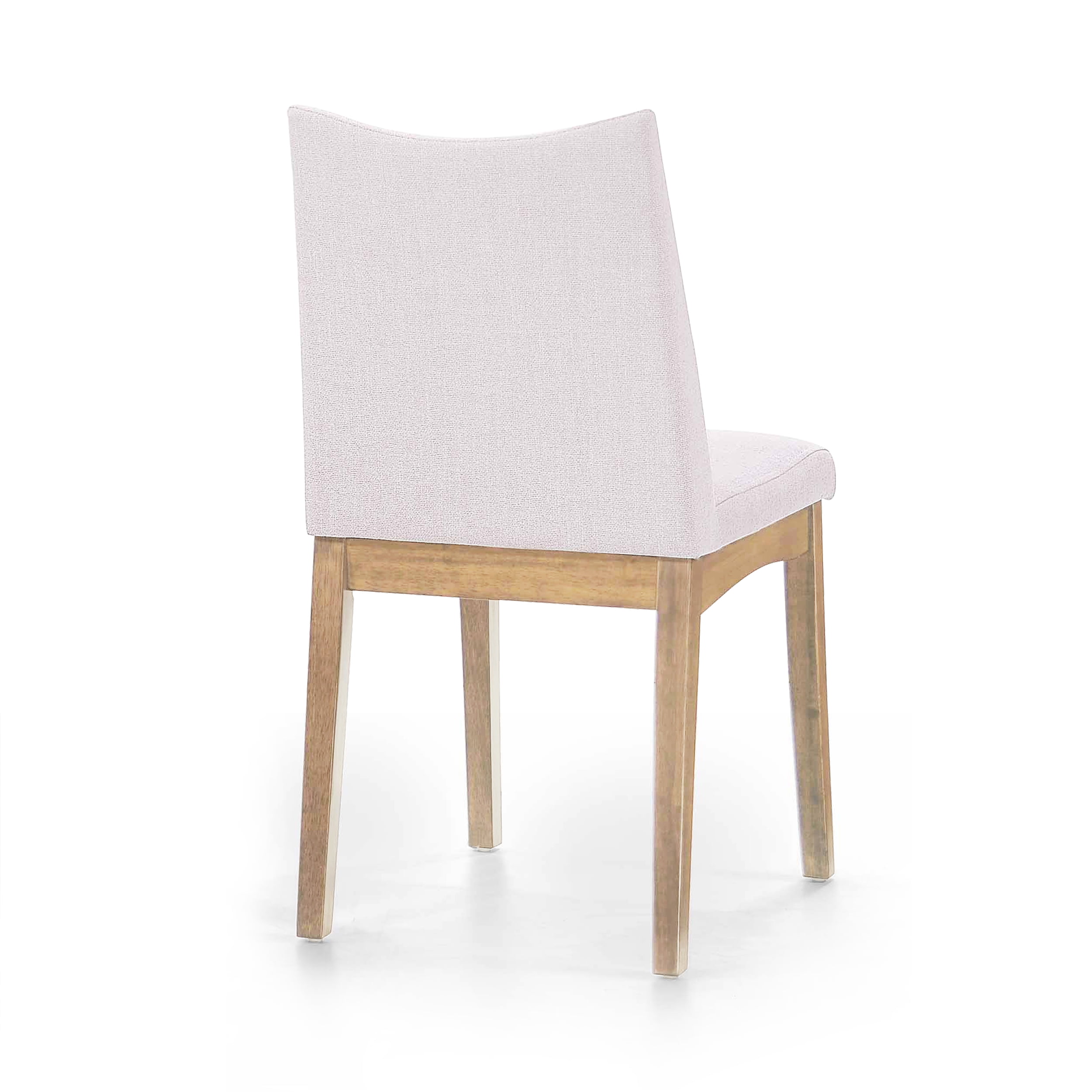 Noble House Malachi Fabric Dining Chair, Set of 2, Light Beige, Oak - Image 6