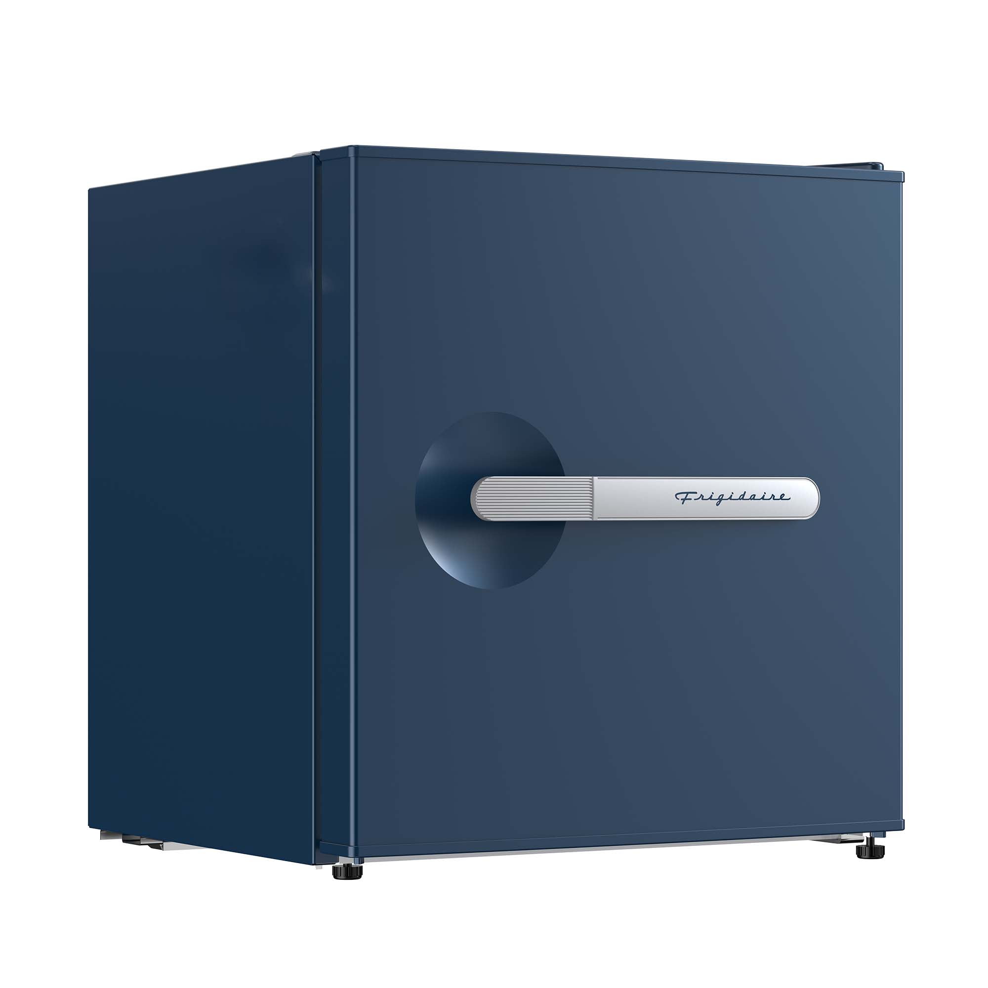 Frigidaire 1.6 cu ft retro compact fridge built in side bottle opener-W: 19.01" x L: 18.7" X H: 19.8" (Azure) - Image 2