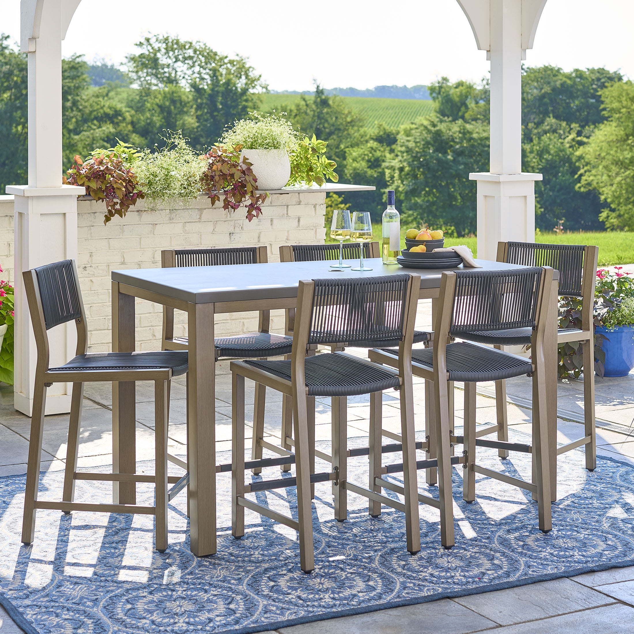 Better Homes & Gardens Tarren 5-Piece High Dining Set, Black - Image 2